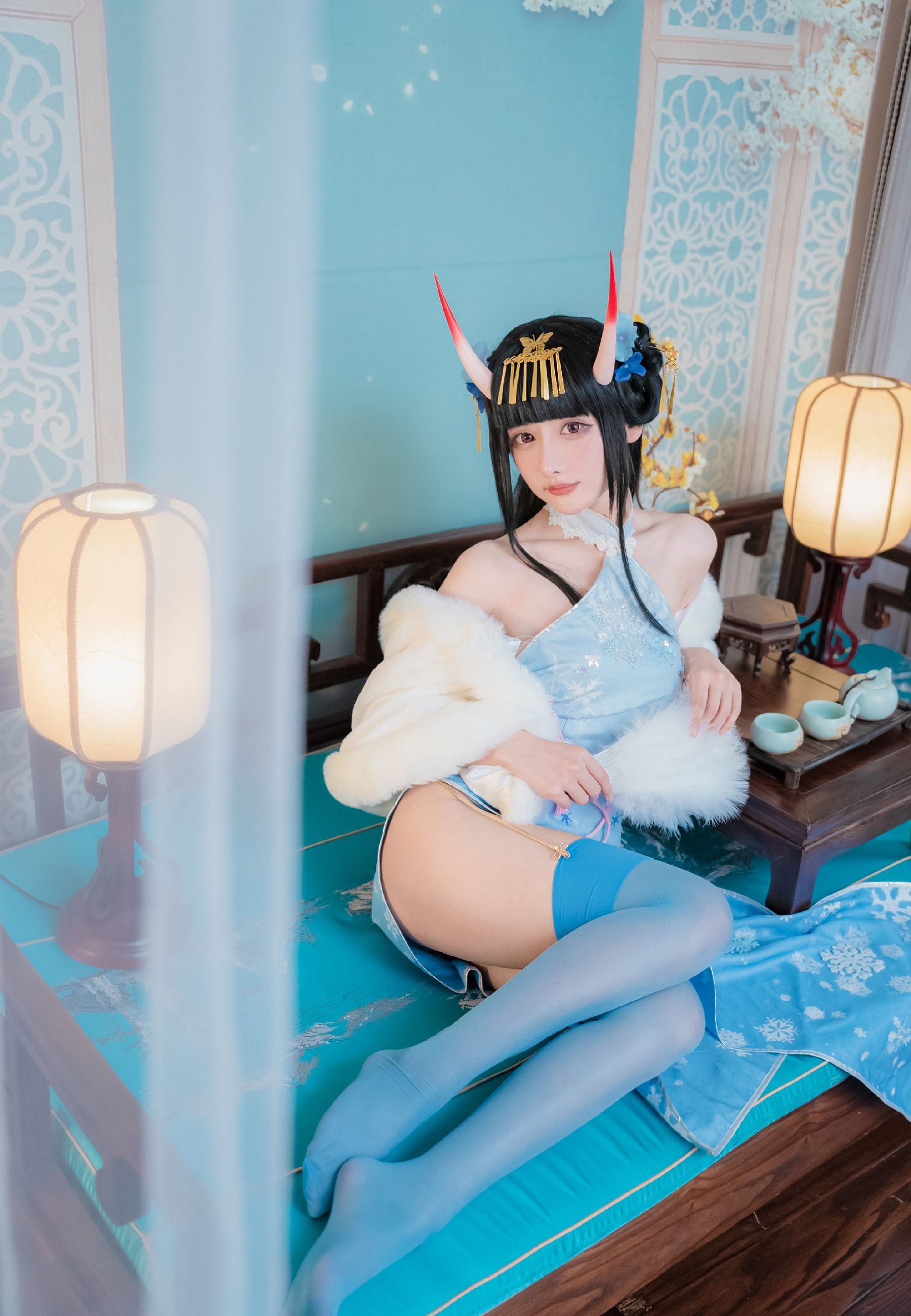 紫氯氯 - 能代 貅 旗袍  第16张