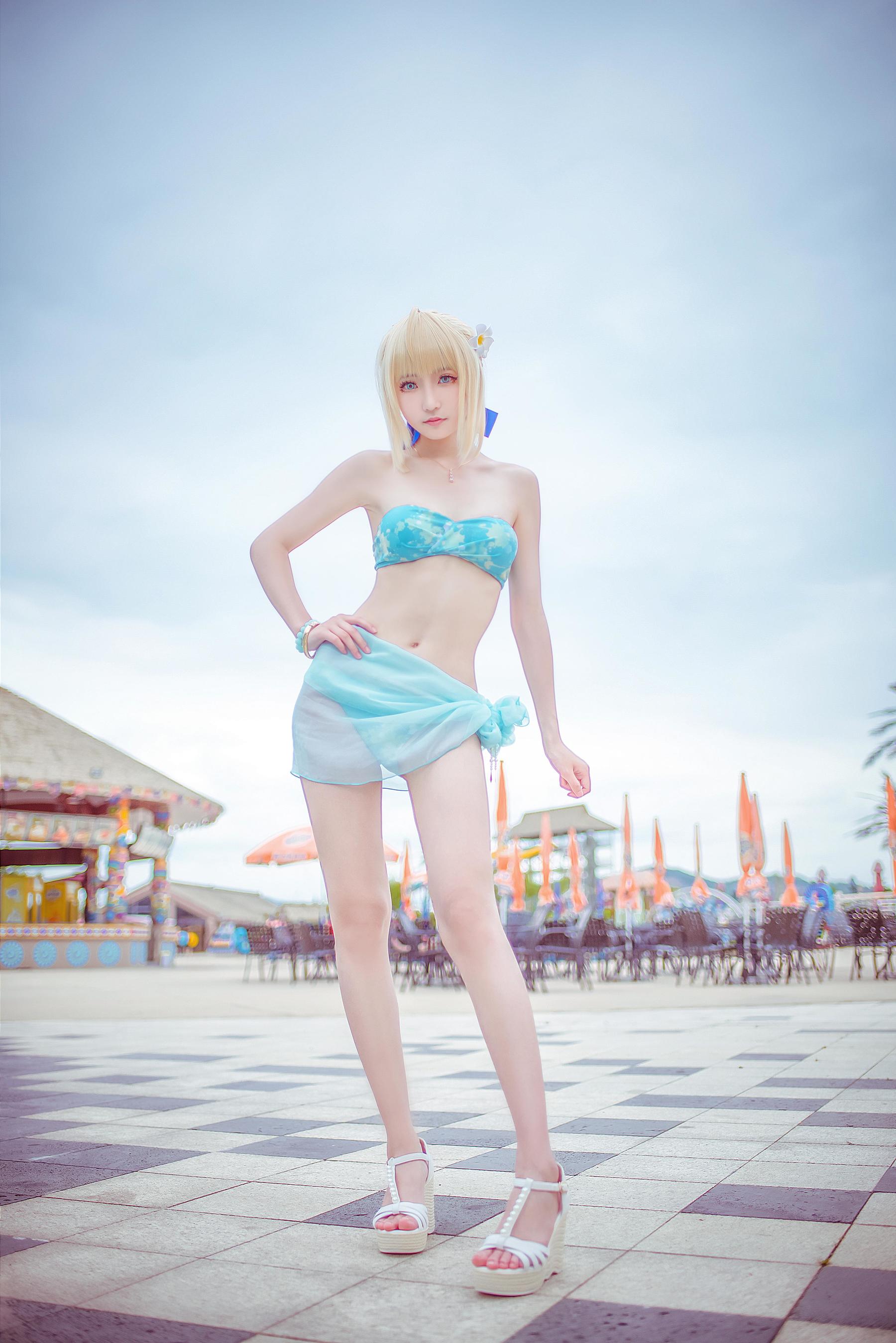 这个泡泡就是逊啦 - 阿尔托莉雅泳装  第3张