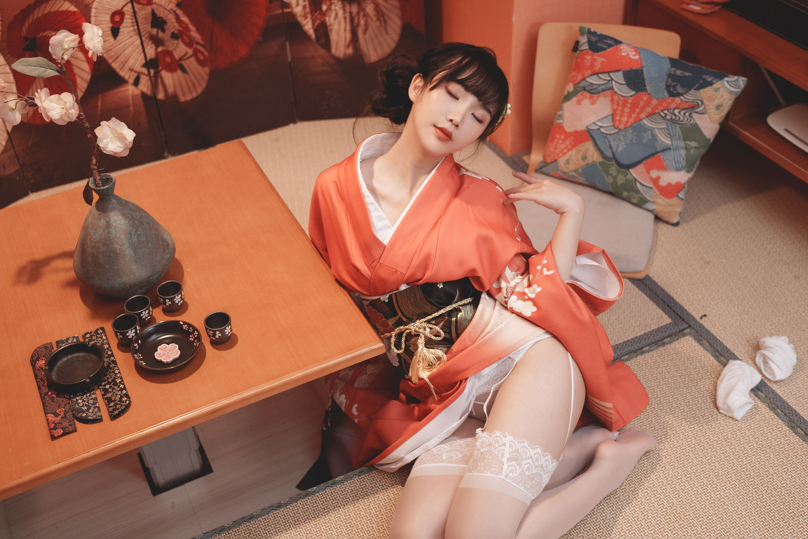 可爱人气Coser 面饼仙儿 - 和服内景  第17张