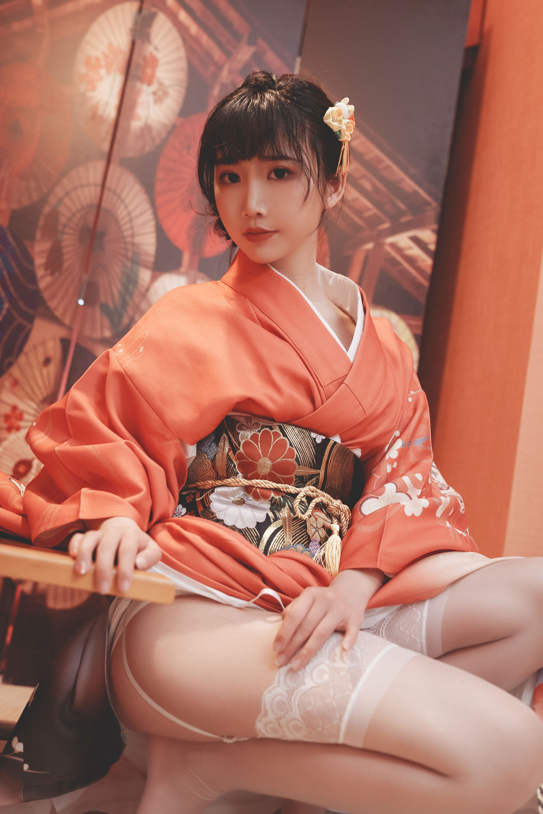 可爱人气Coser 面饼仙儿 - 和服内景  第15张