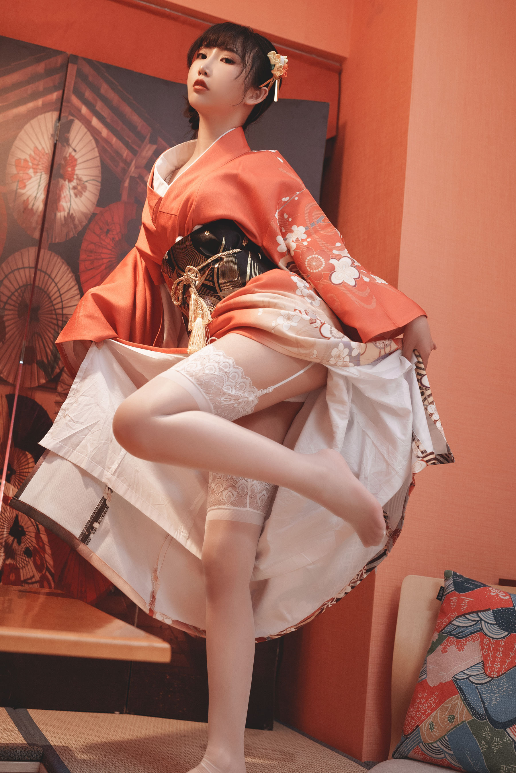 可爱人气Coser 面饼仙儿 - 和服内景  第14张