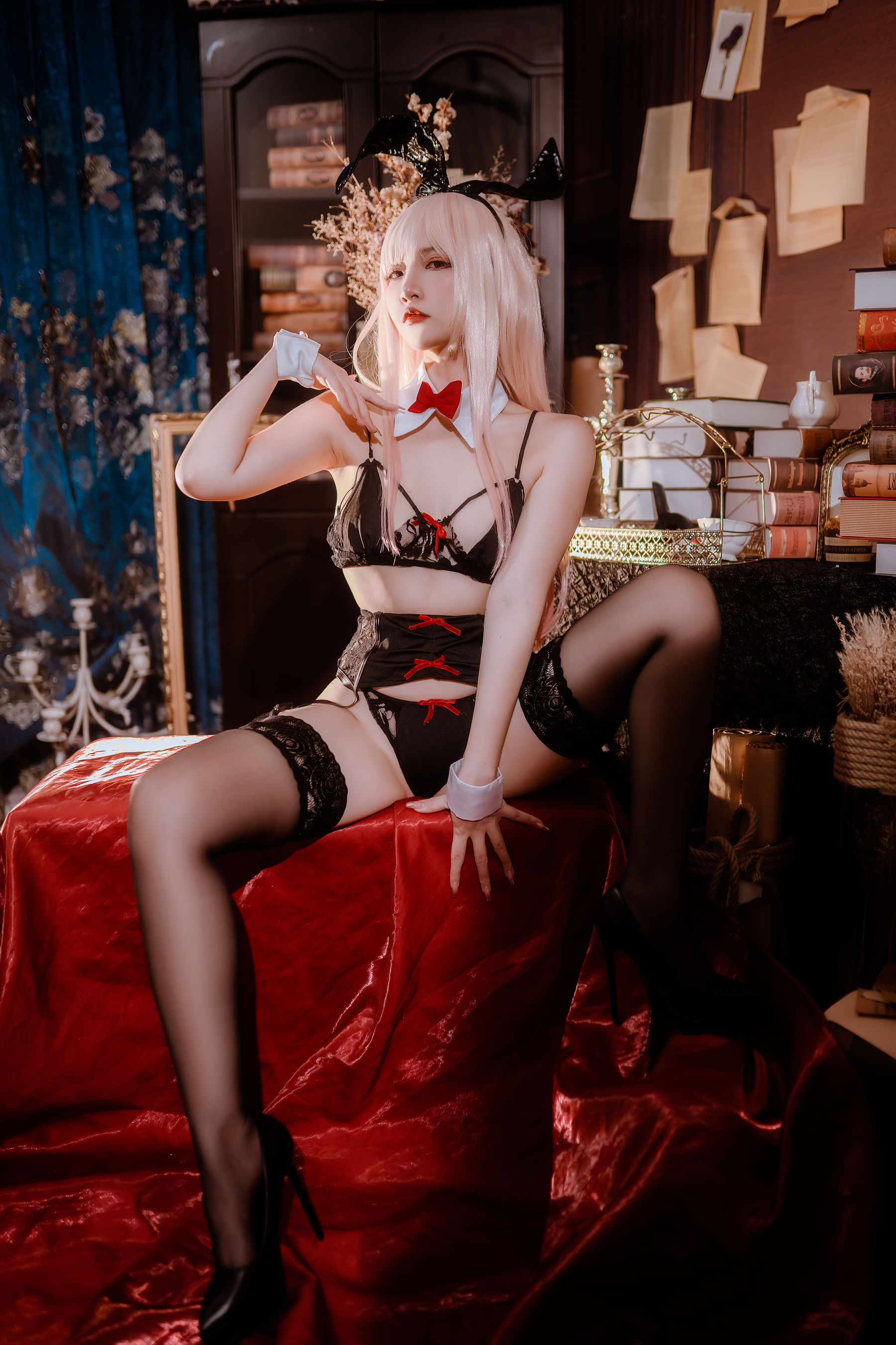 人气Coser 二佐Nisa - 海梦 内衣兔女郎  第26张
