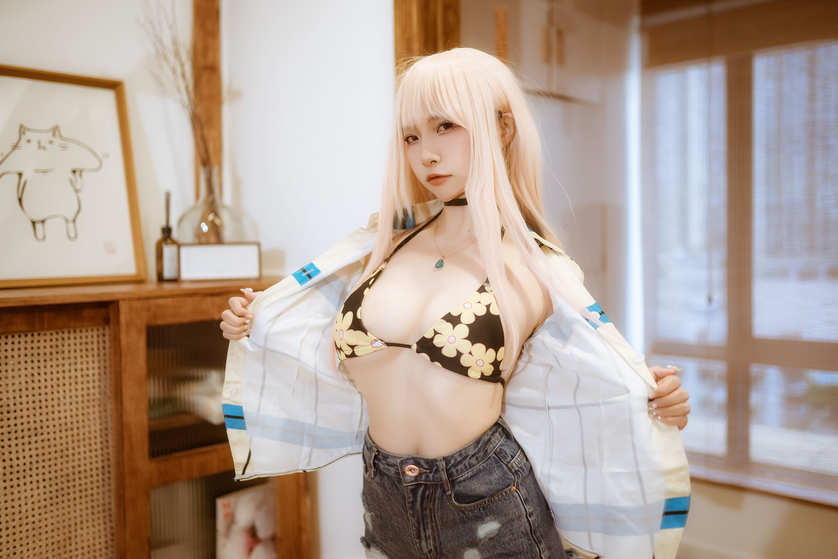 人气Coser 二佐Nisa - 海梦 日常泳装  第40张