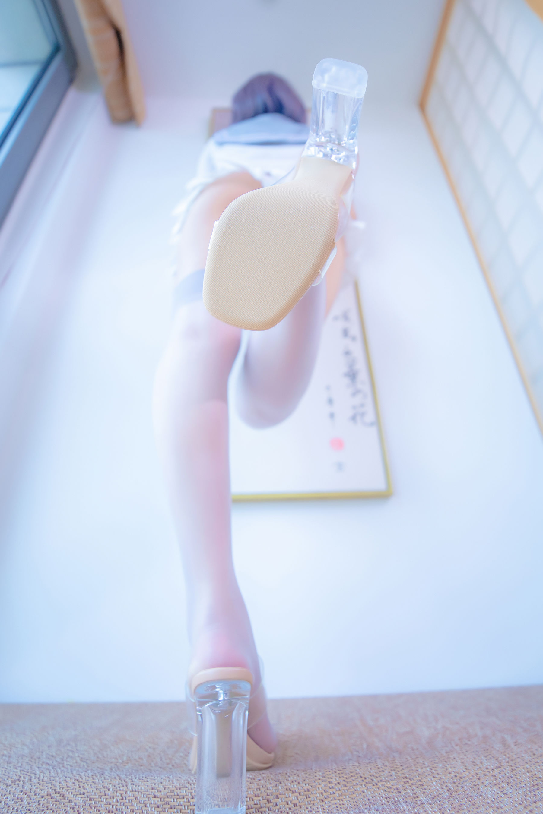 萝莉 神楽板真冬 之灰丝吊带JK  第30张