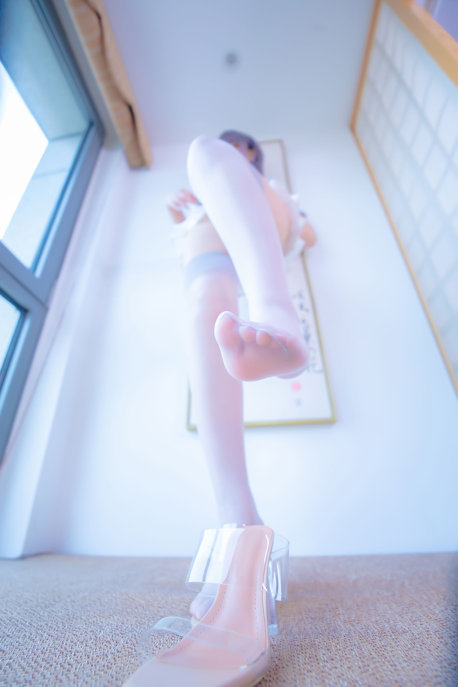 萝莉 神楽板真冬 之灰丝吊带JK  第28张