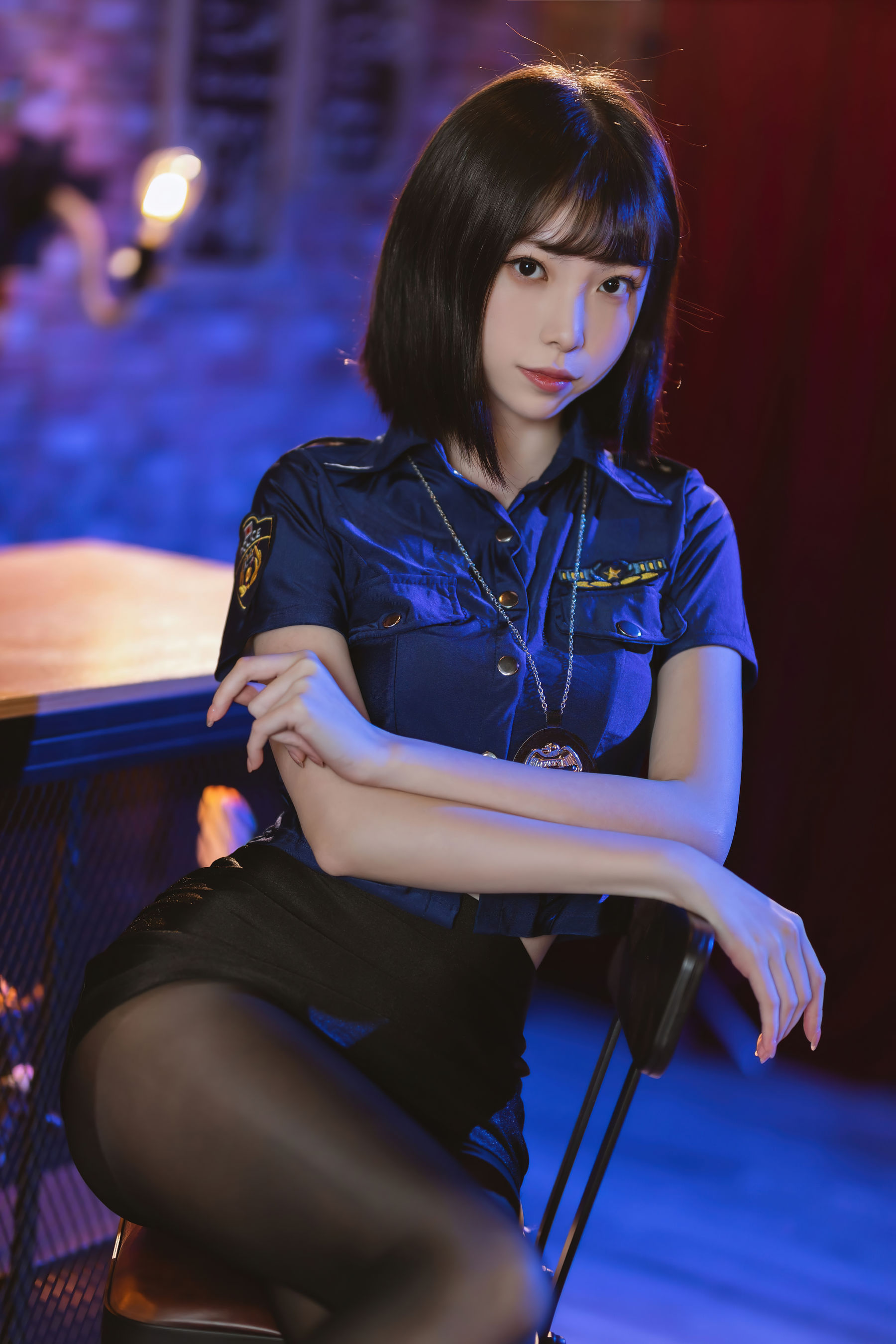许岚 - 黑丝制服  第10张