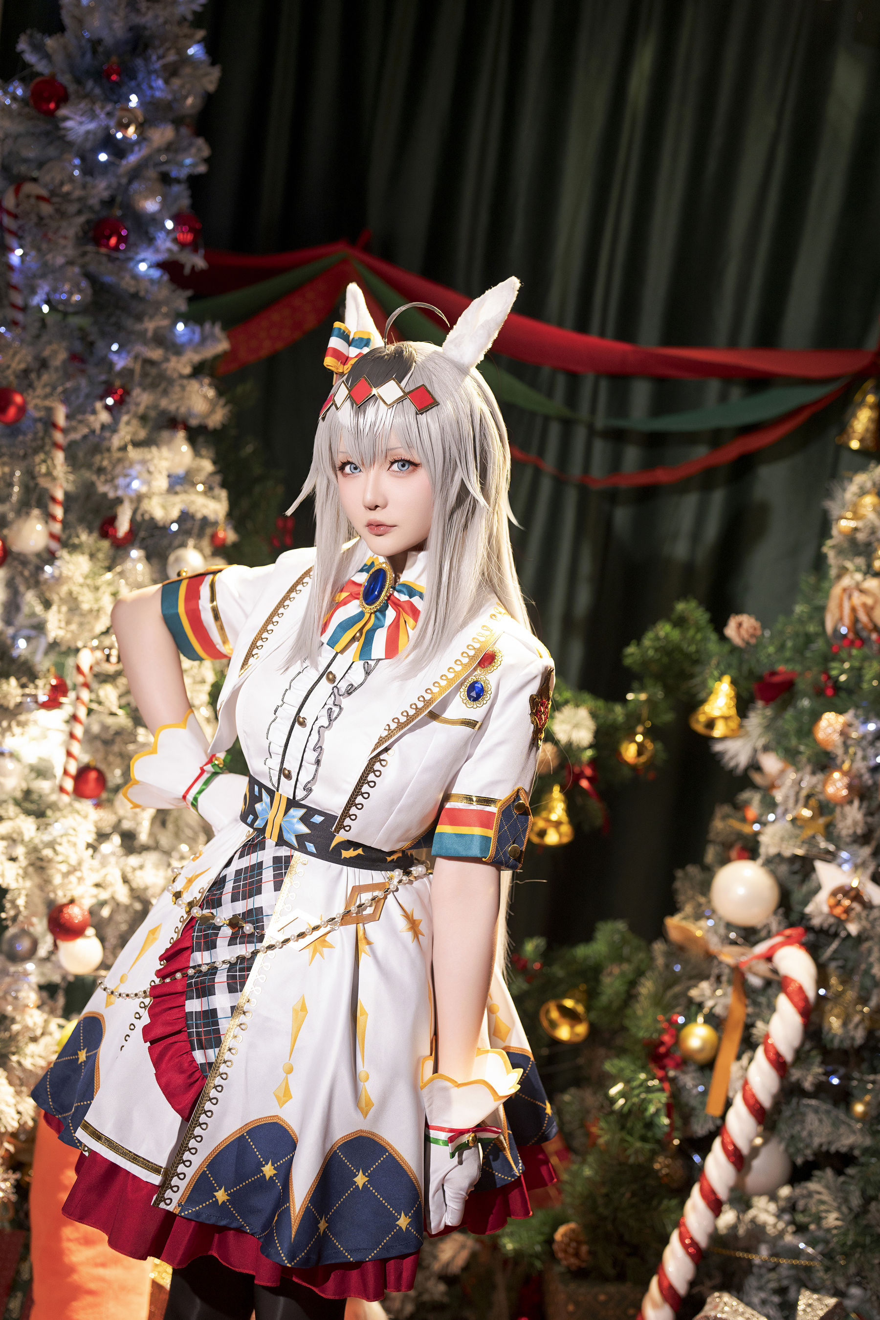 Coser小姐姐星之迟迟 - 赛马娘-小栗帽 圣诞衣装  第4张