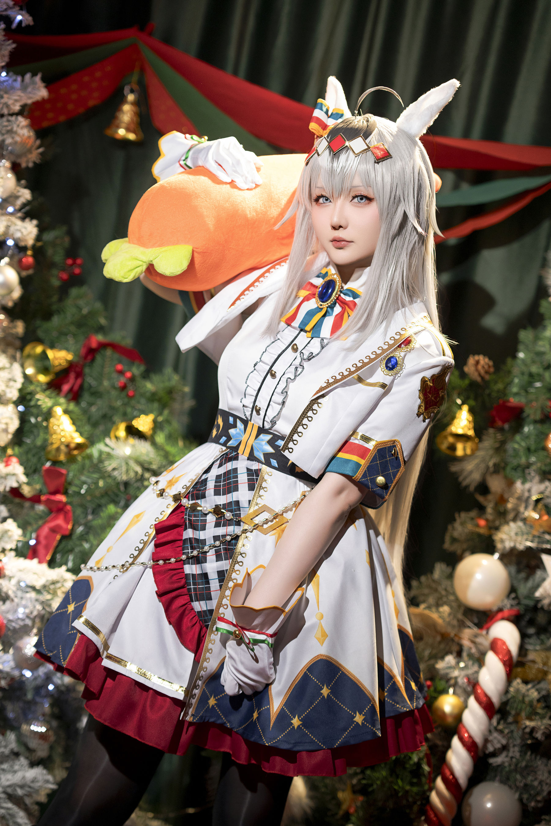 Coser小姐姐星之迟迟 - 赛马娘-小栗帽 圣诞衣装  第8张
