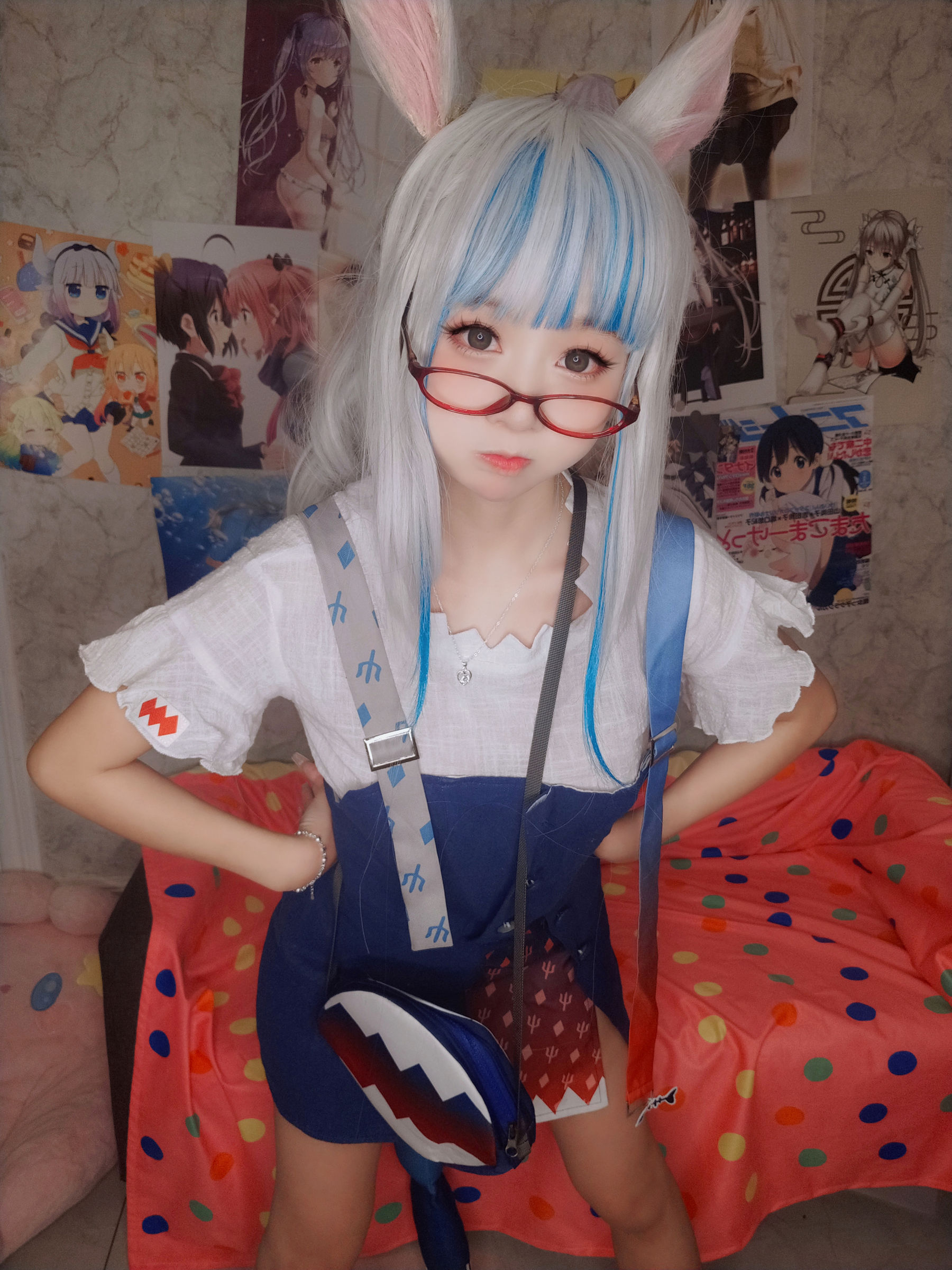 萌妹子Coser 摇摇乐 yoyo fantia GawrGura  第25张