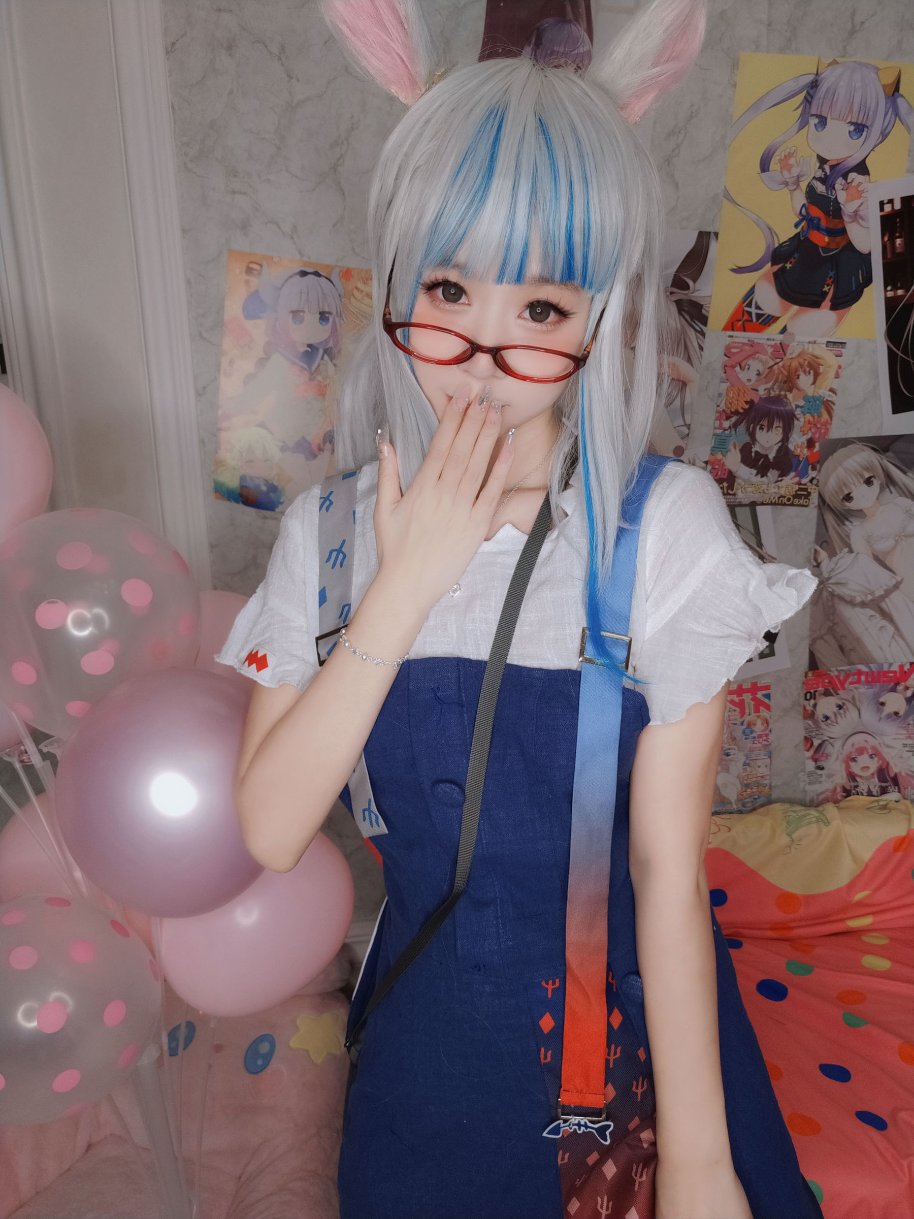 萌妹子Coser 摇摇乐 yoyo fantia GawrGura  第4张