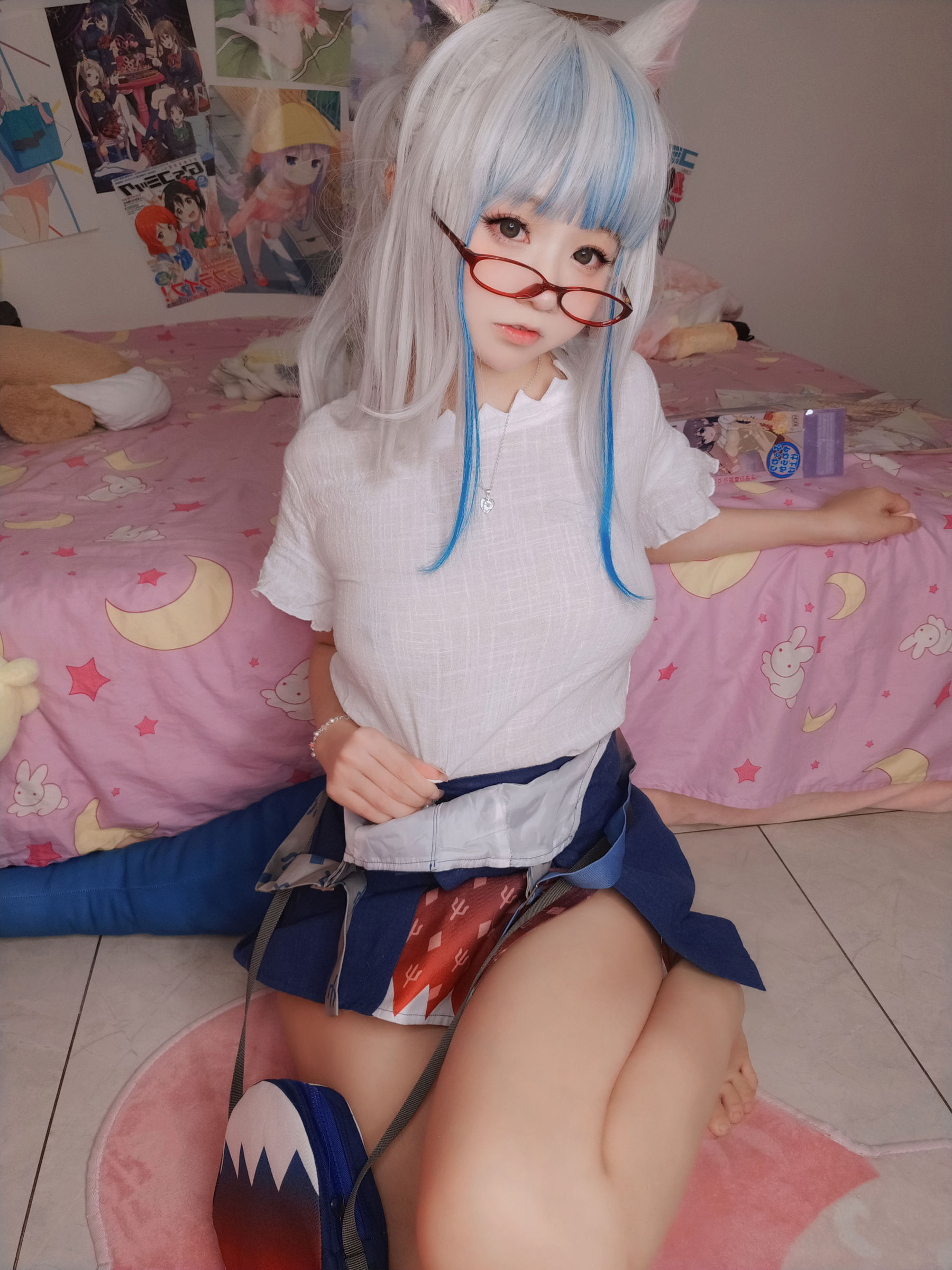 萌妹子Coser 摇摇乐 yoyo fantia GawrGura  第75张