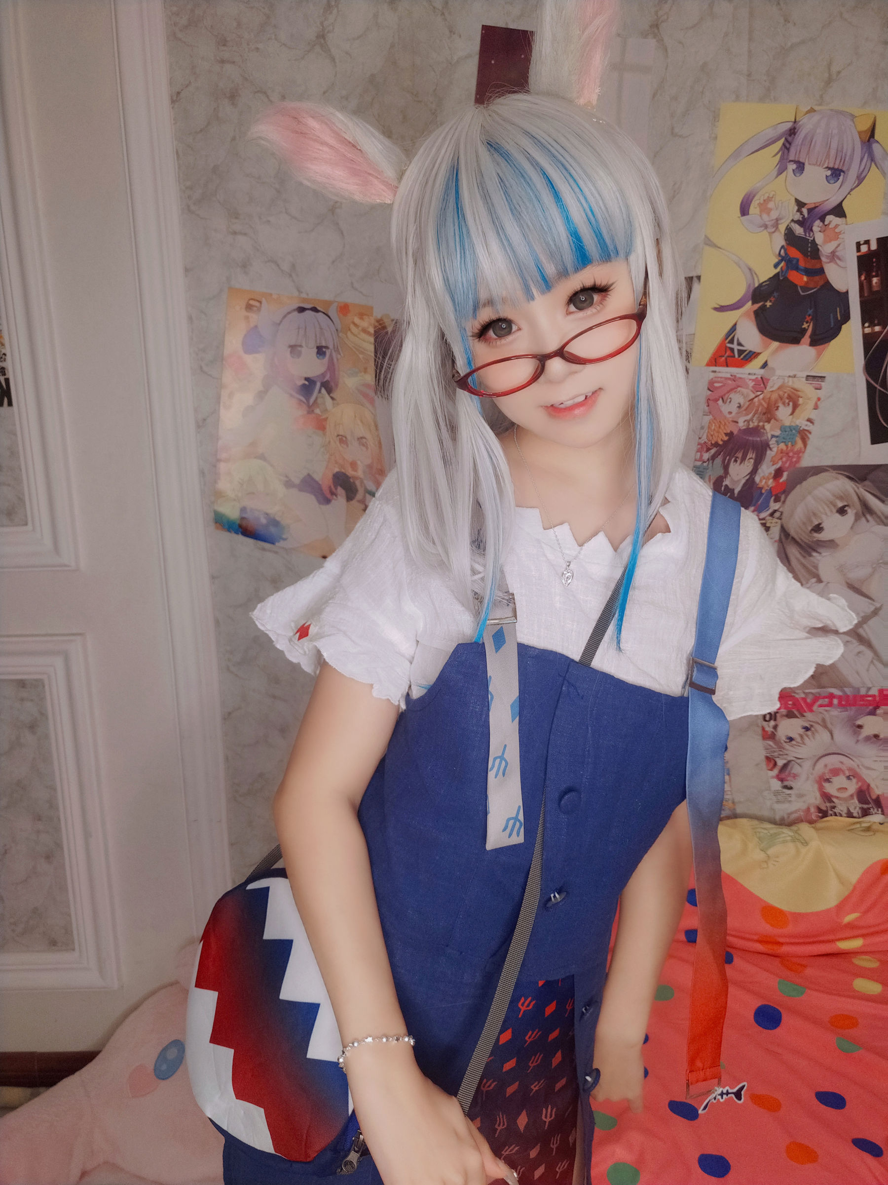 萌妹子Coser 摇摇乐 yoyo fantia GawrGura  第4张