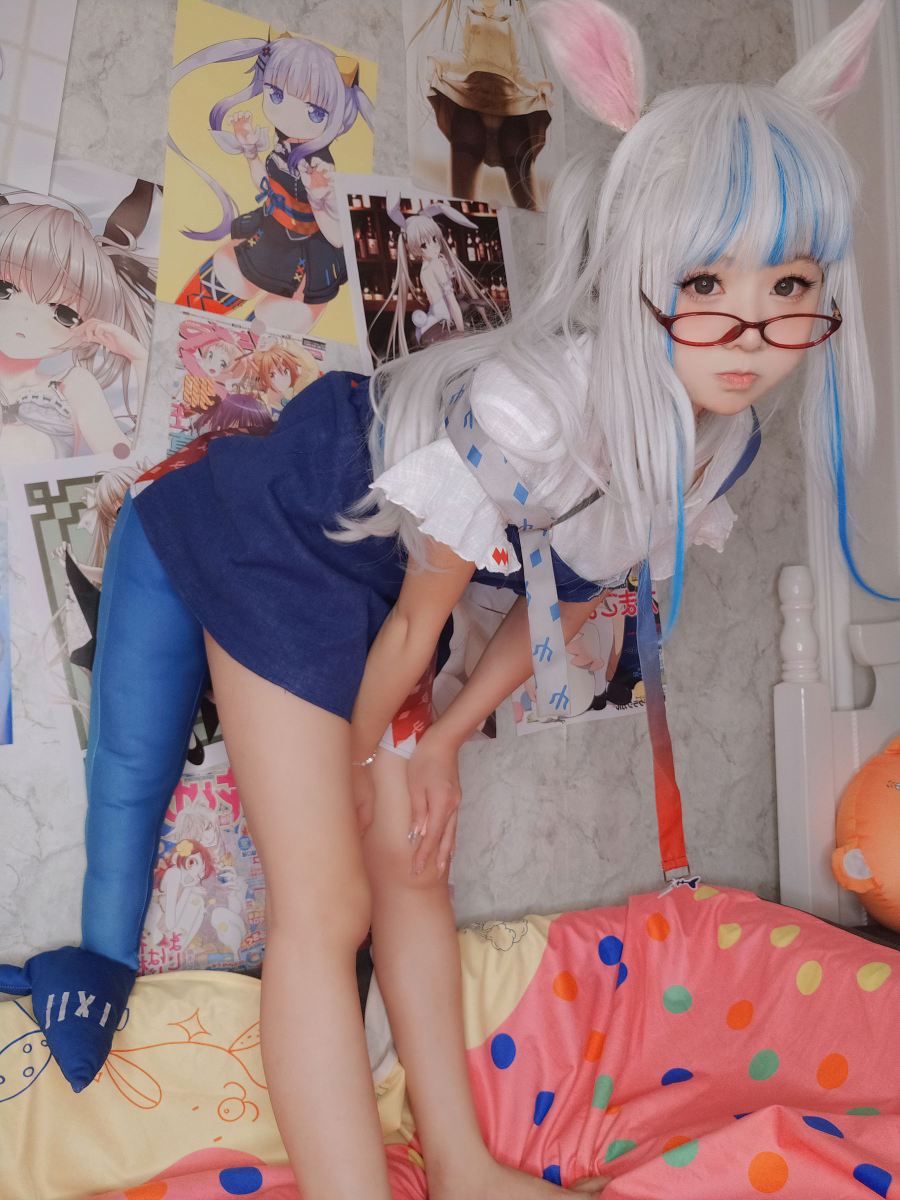 萌妹子Coser 摇摇乐 yoyo fantia GawrGura  第62张