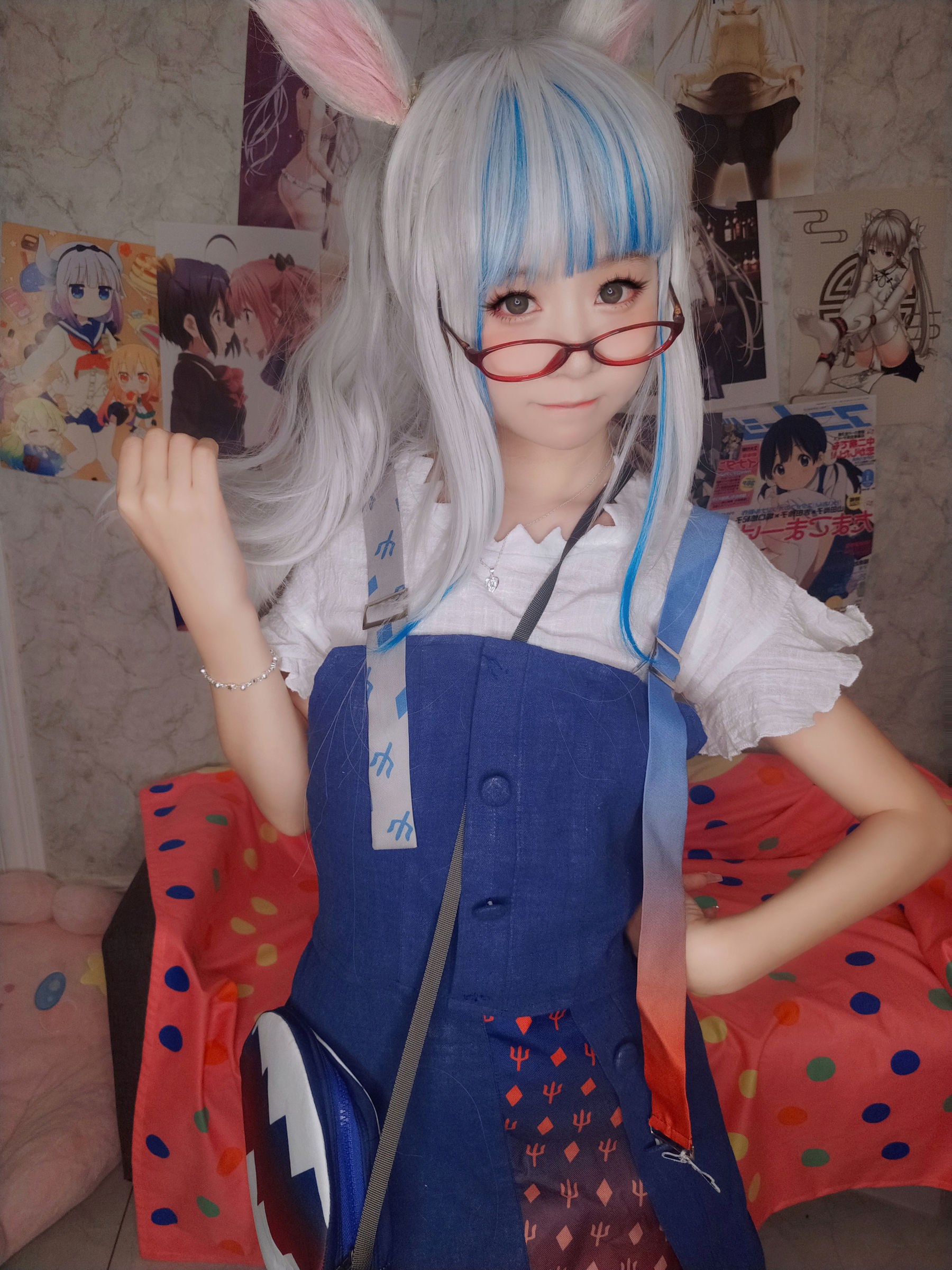 萌妹子Coser 摇摇乐 yoyo fantia GawrGura  第10张