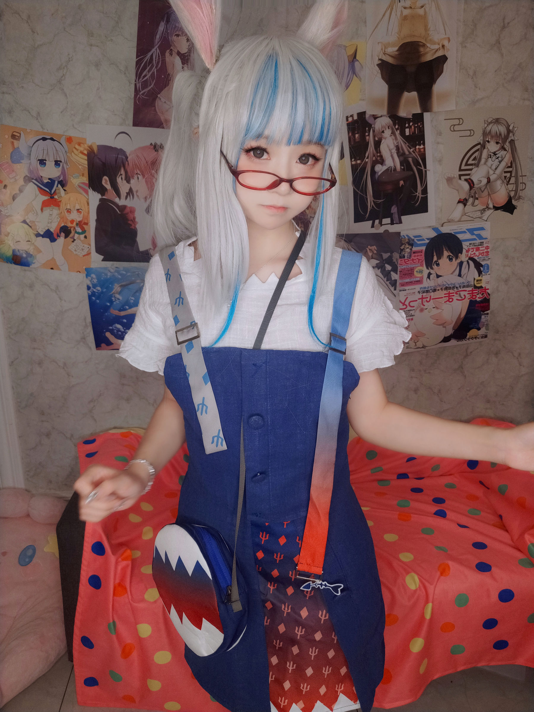 萌妹子Coser 摇摇乐 yoyo fantia GawrGura  第21张