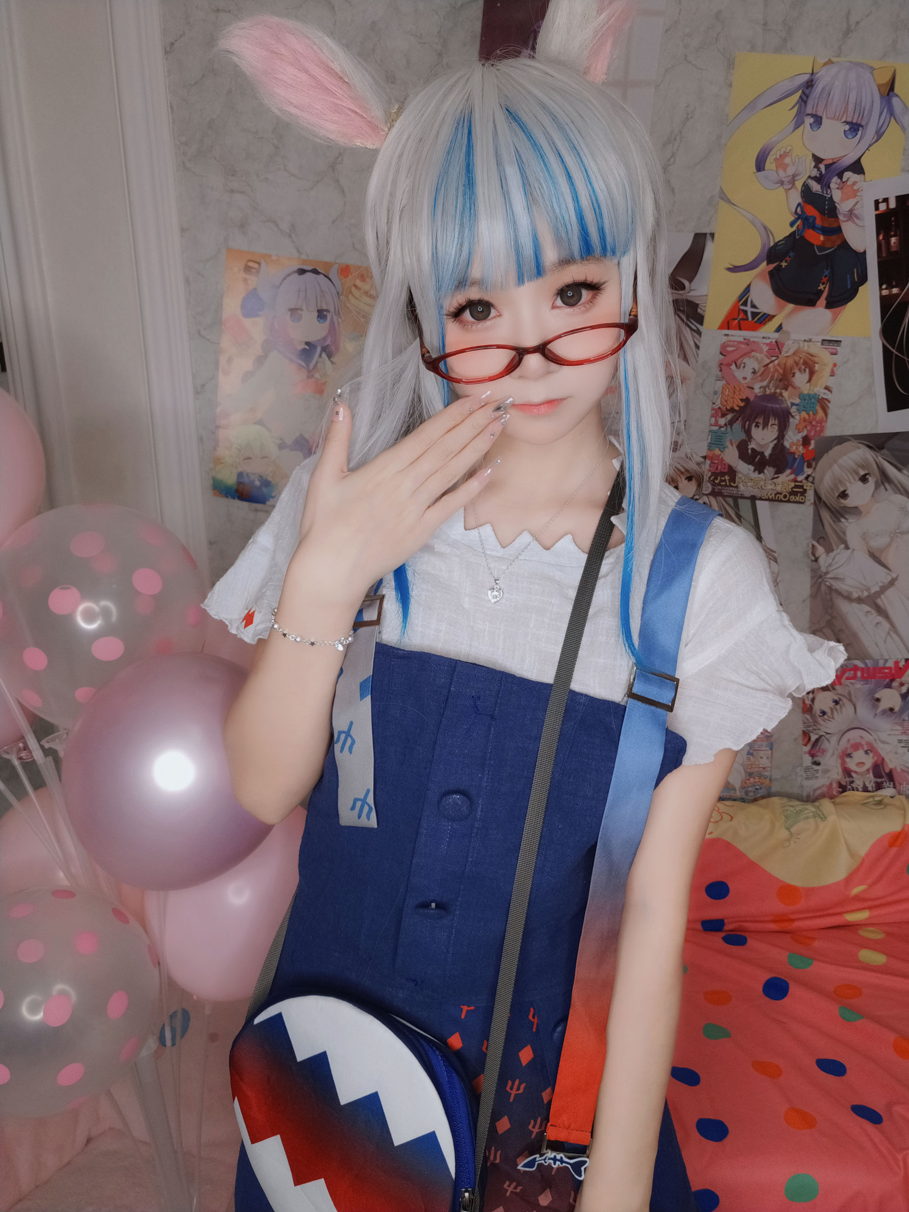 萌妹子Coser 摇摇乐 yoyo fantia GawrGura  第4张
