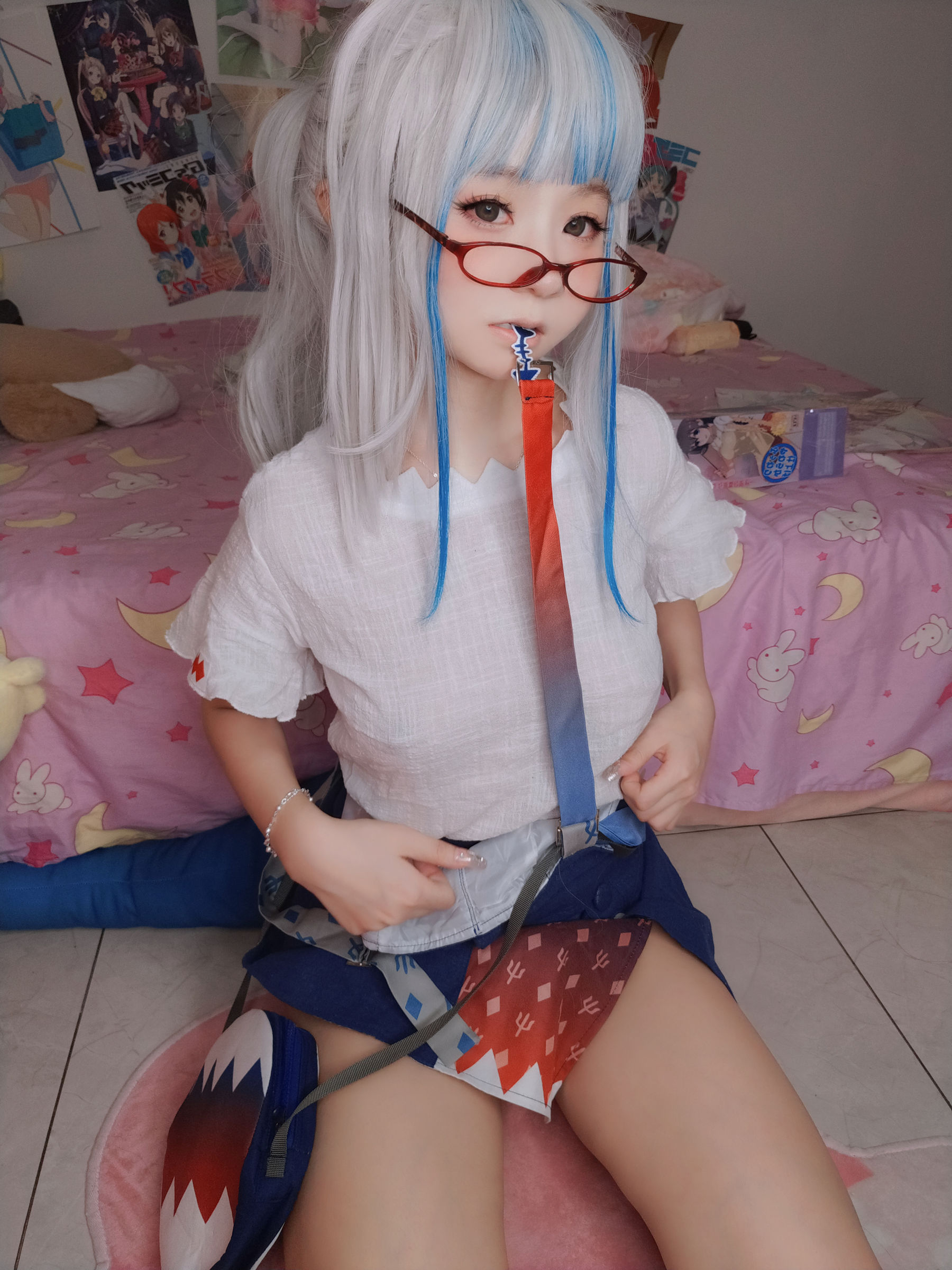 萌妹子Coser 摇摇乐 yoyo fantia GawrGura  第76张