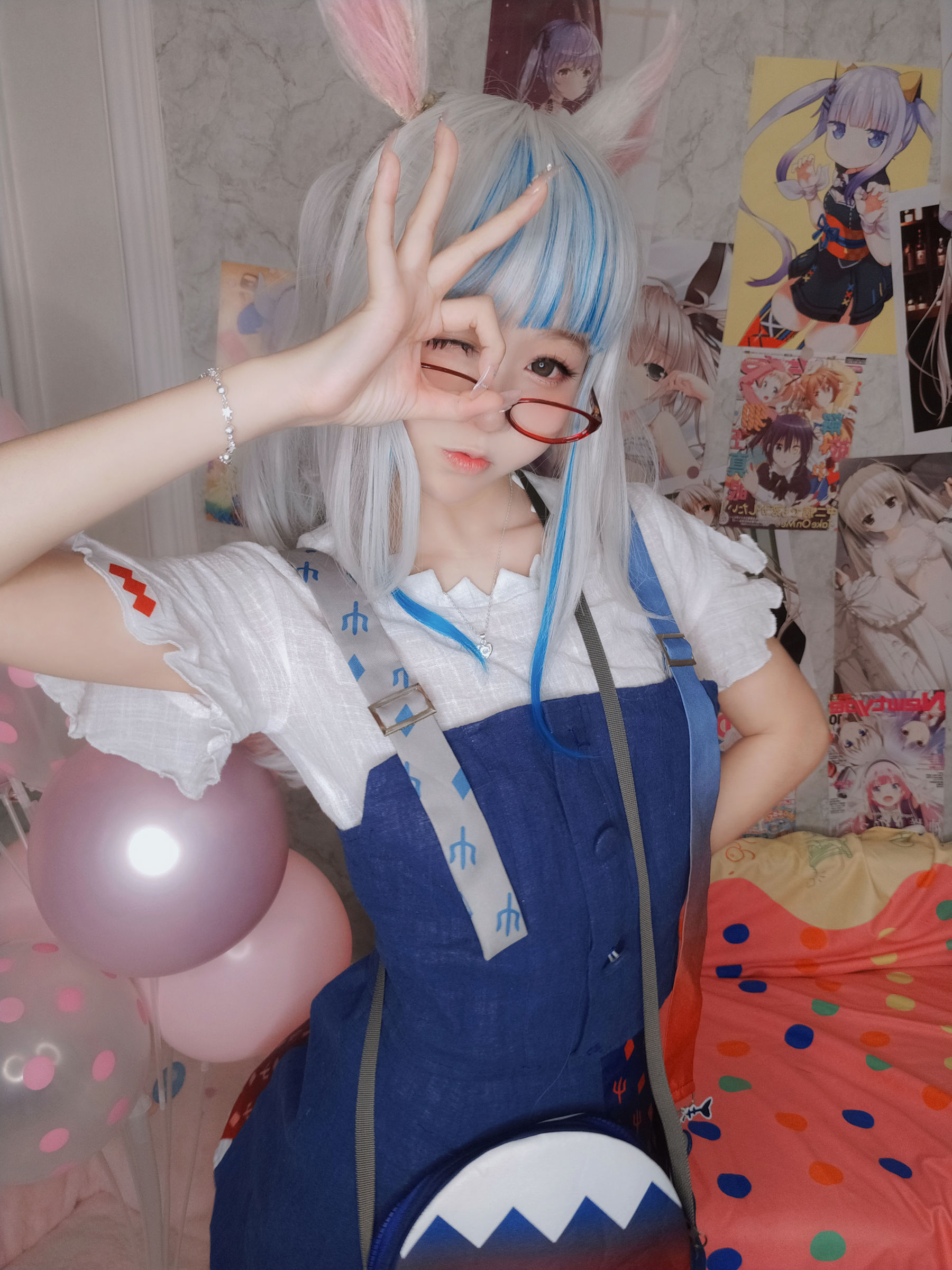 萌妹子Coser 摇摇乐 yoyo fantia GawrGura  第12张