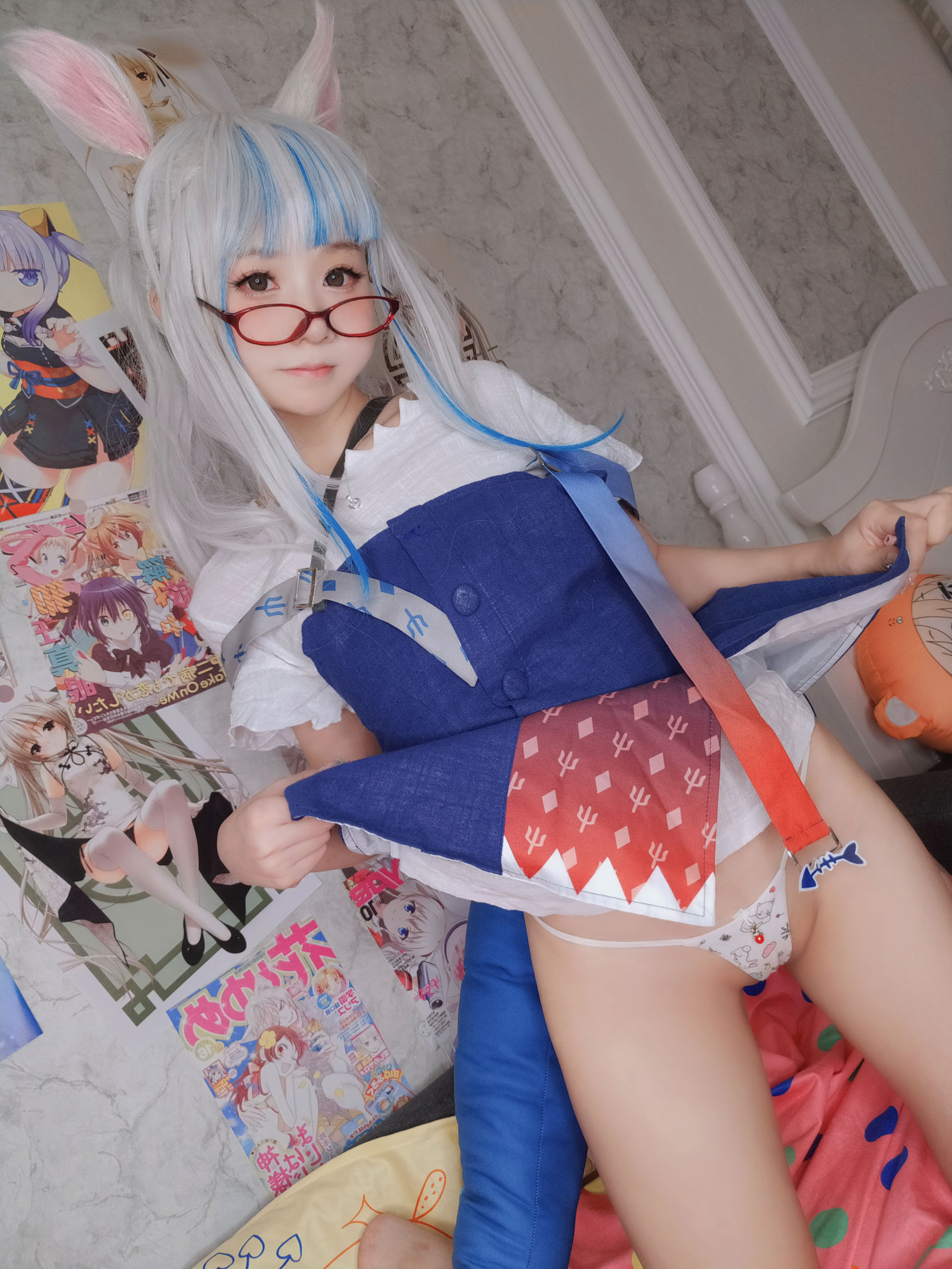 萌妹子Coser 摇摇乐 yoyo fantia GawrGura  第61张