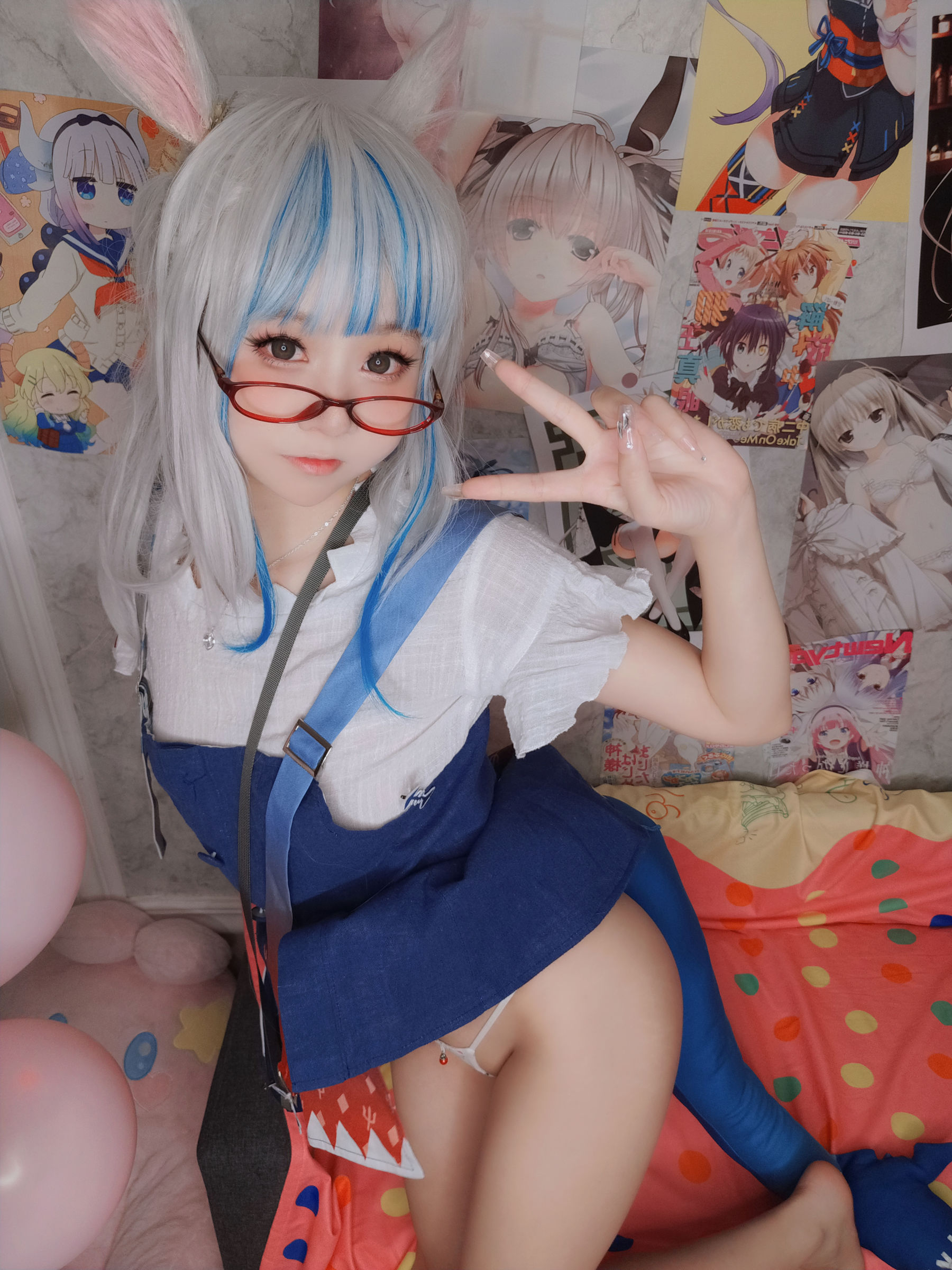萌妹子Coser 摇摇乐 yoyo fantia GawrGura  第23张