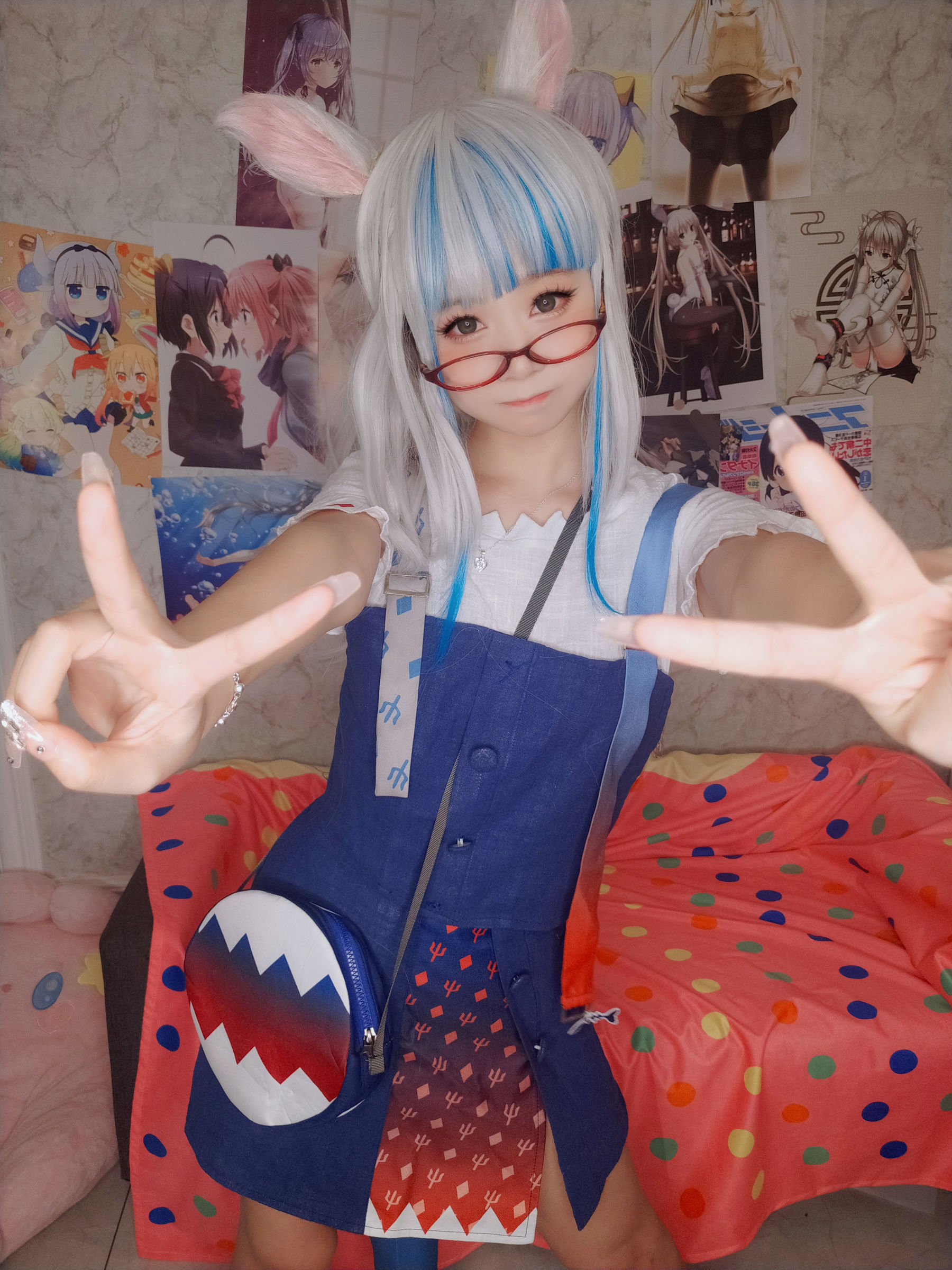 萌妹子Coser 摇摇乐 yoyo fantia GawrGura  第19张