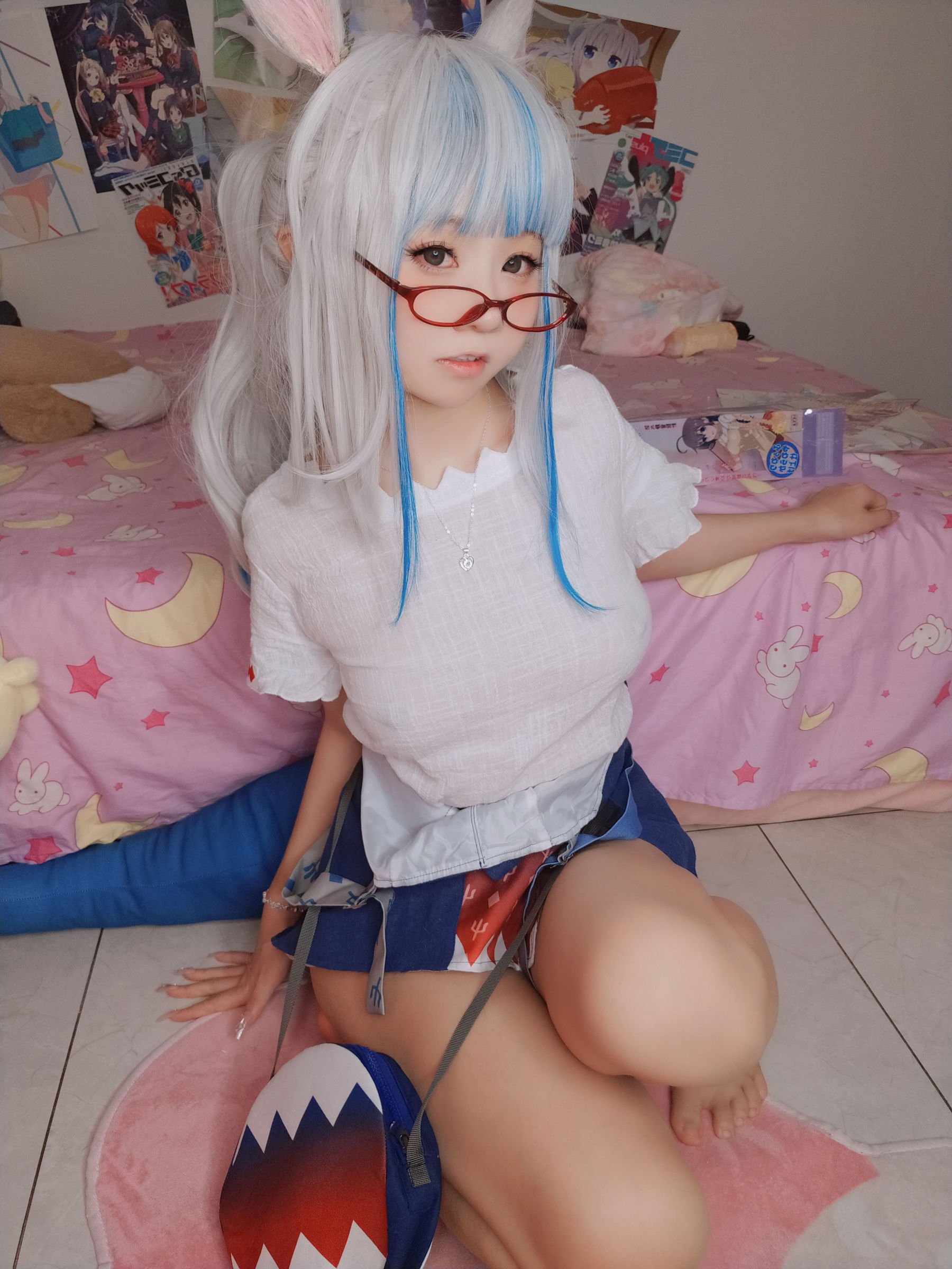 萌妹子Coser 摇摇乐 yoyo fantia GawrGura  第66张