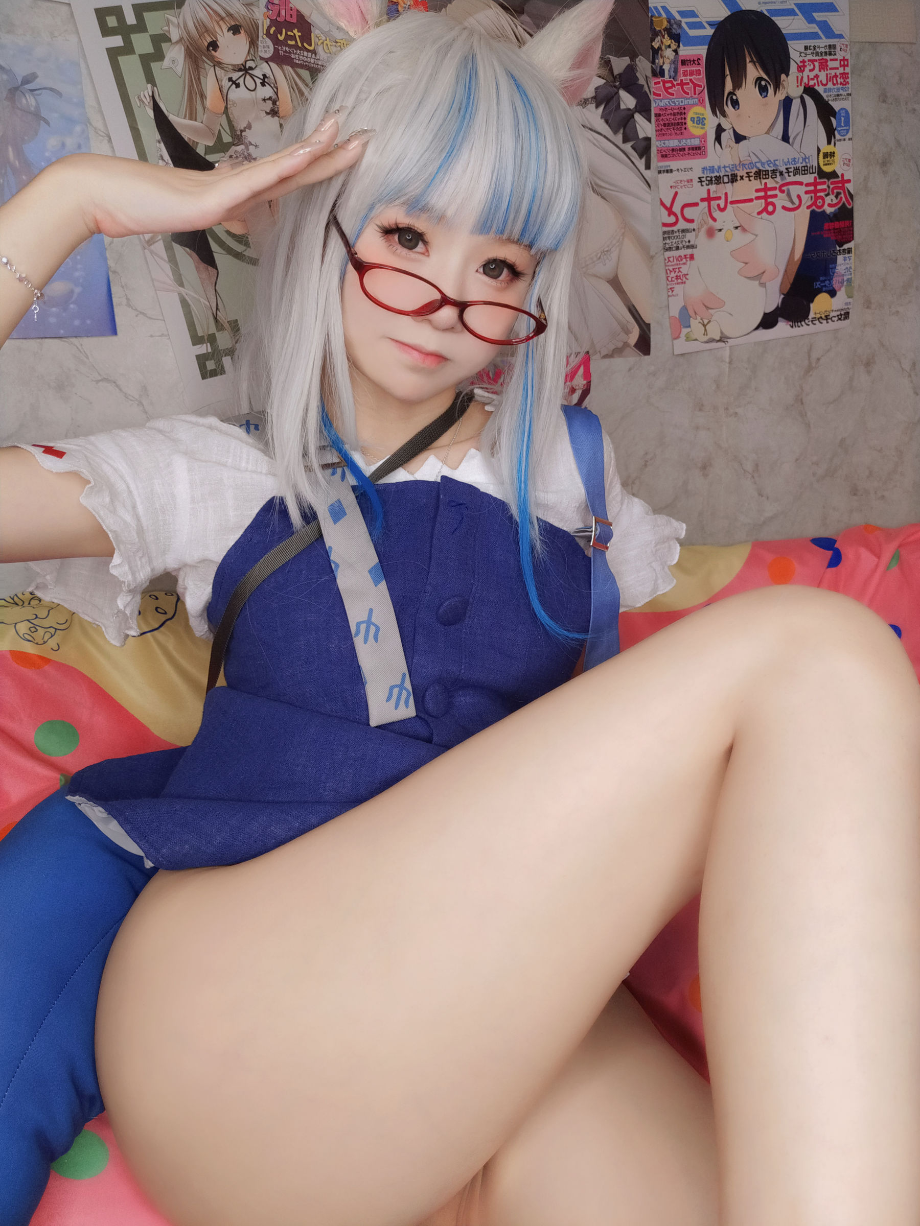 萌妹子Coser 摇摇乐 yoyo fantia GawrGura  第45张