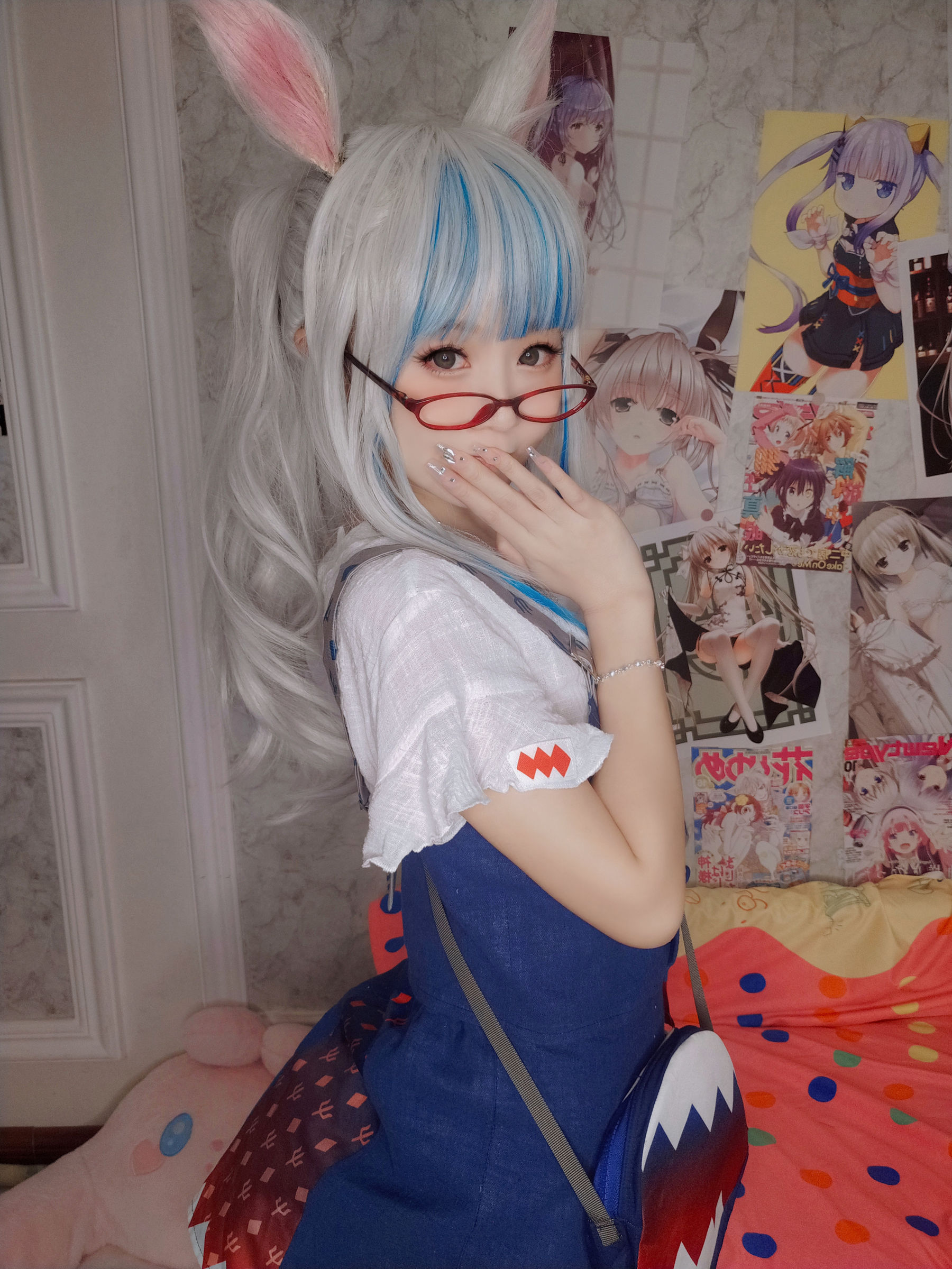 萌妹子Coser 摇摇乐 yoyo fantia GawrGura  第9张