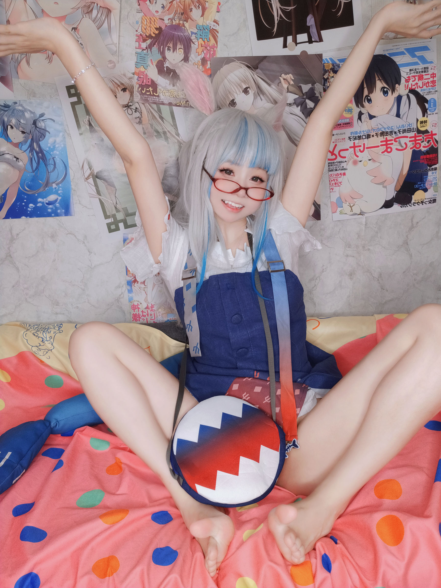 萌妹子Coser 摇摇乐 yoyo fantia GawrGura  第63张