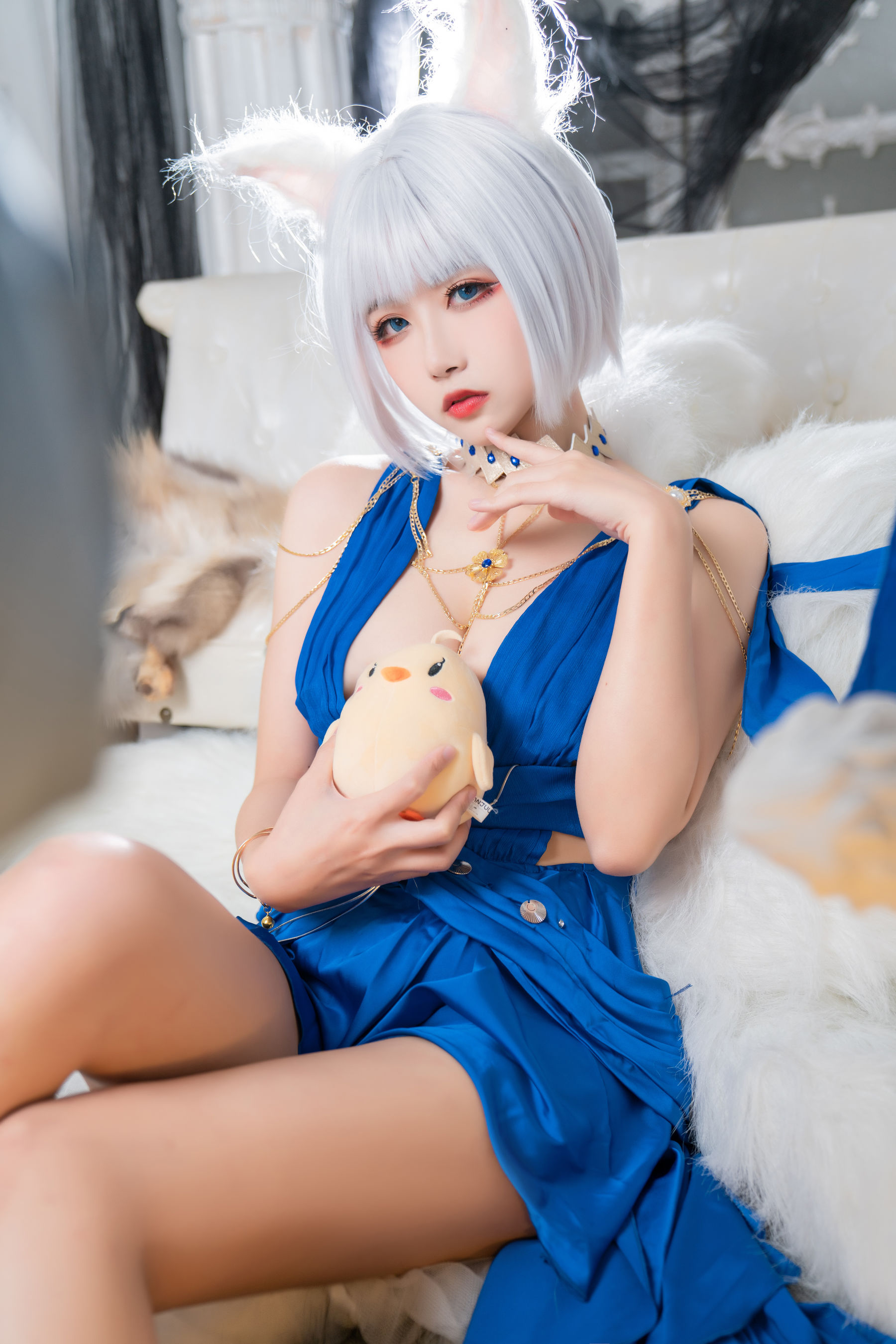 微博妹子 Momoko葵葵&amp;瓜希酱 - 碧蓝航线赤城&amp;加贺 礼服  第18张