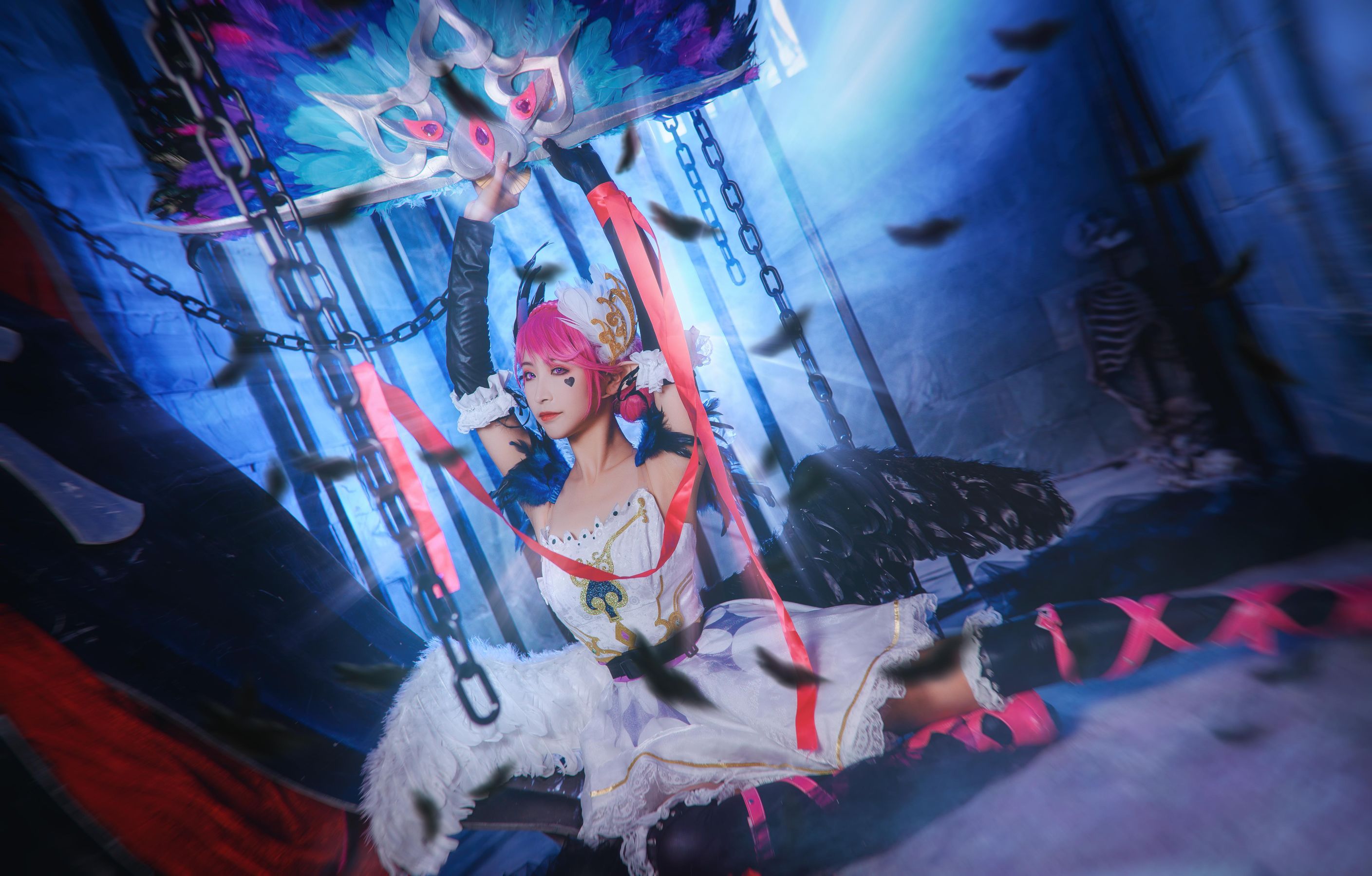 拿相机的执义 -『王者荣耀』小乔天鹅之梦  第2张