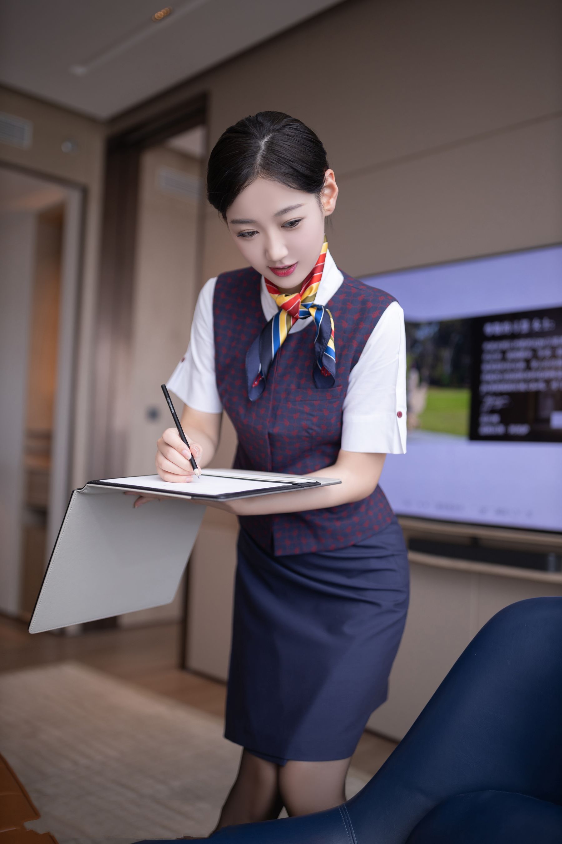 唐安琪 国航空姐写真  第9张