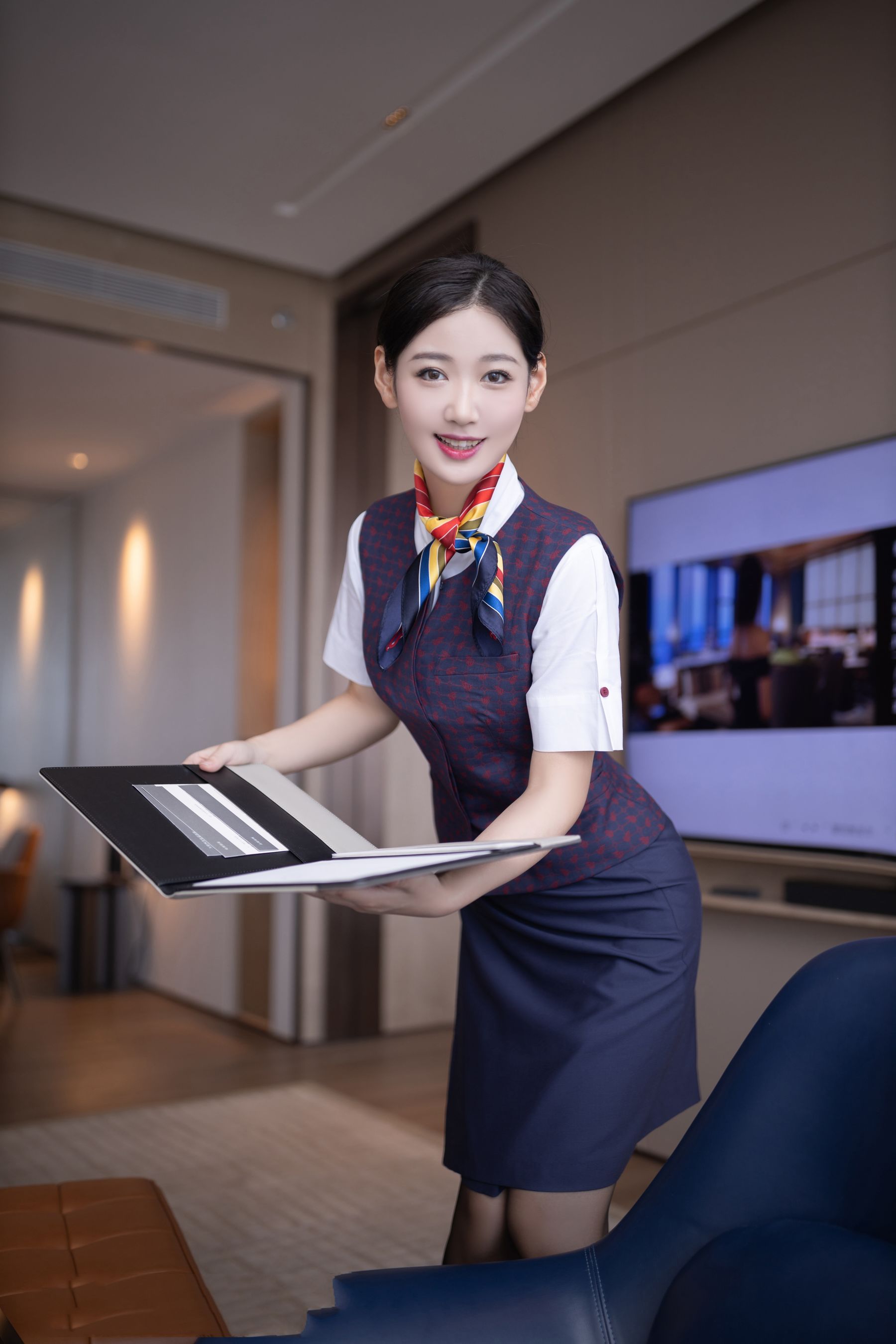 唐安琪 国航空姐写真  第4张