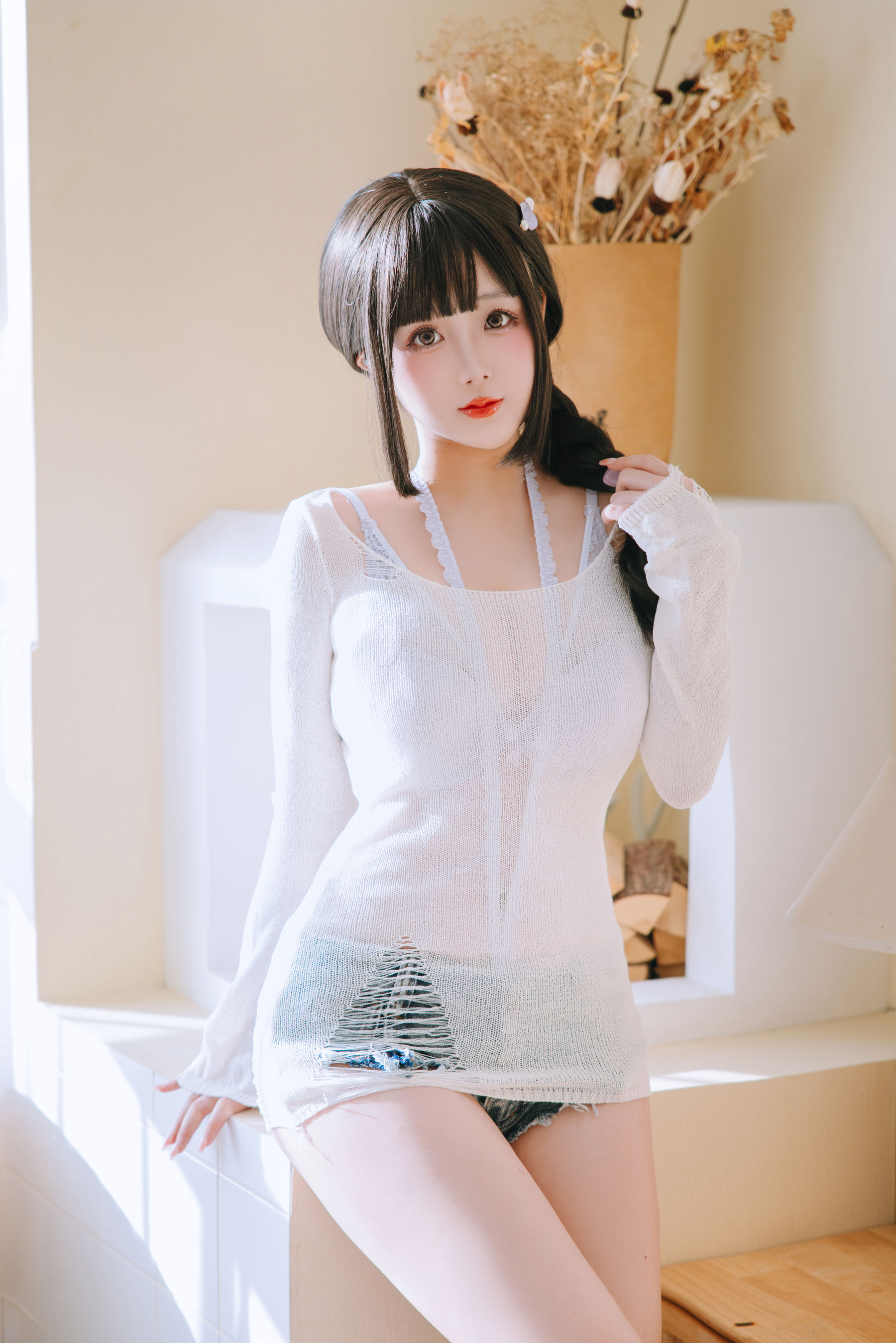 Cosplay 日奈娇 - 牛仔裤人妻  第3张
