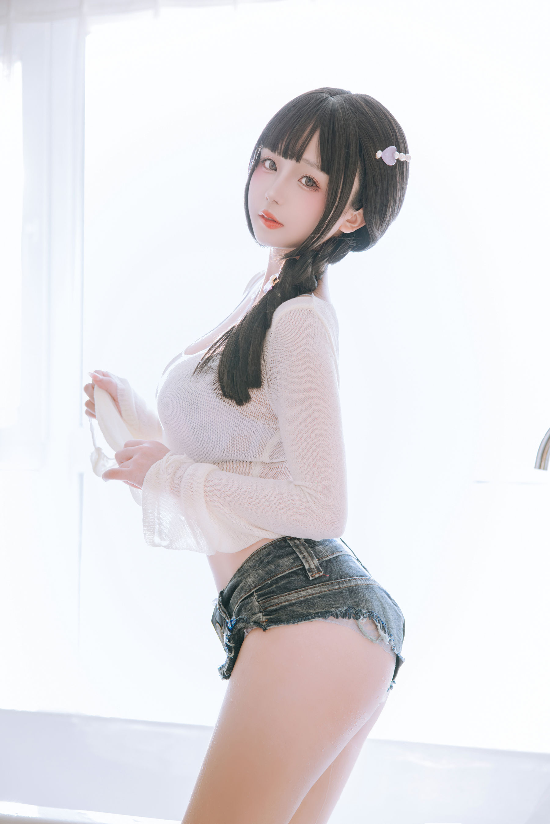 Cosplay 日奈娇 - 牛仔裤人妻  第31张