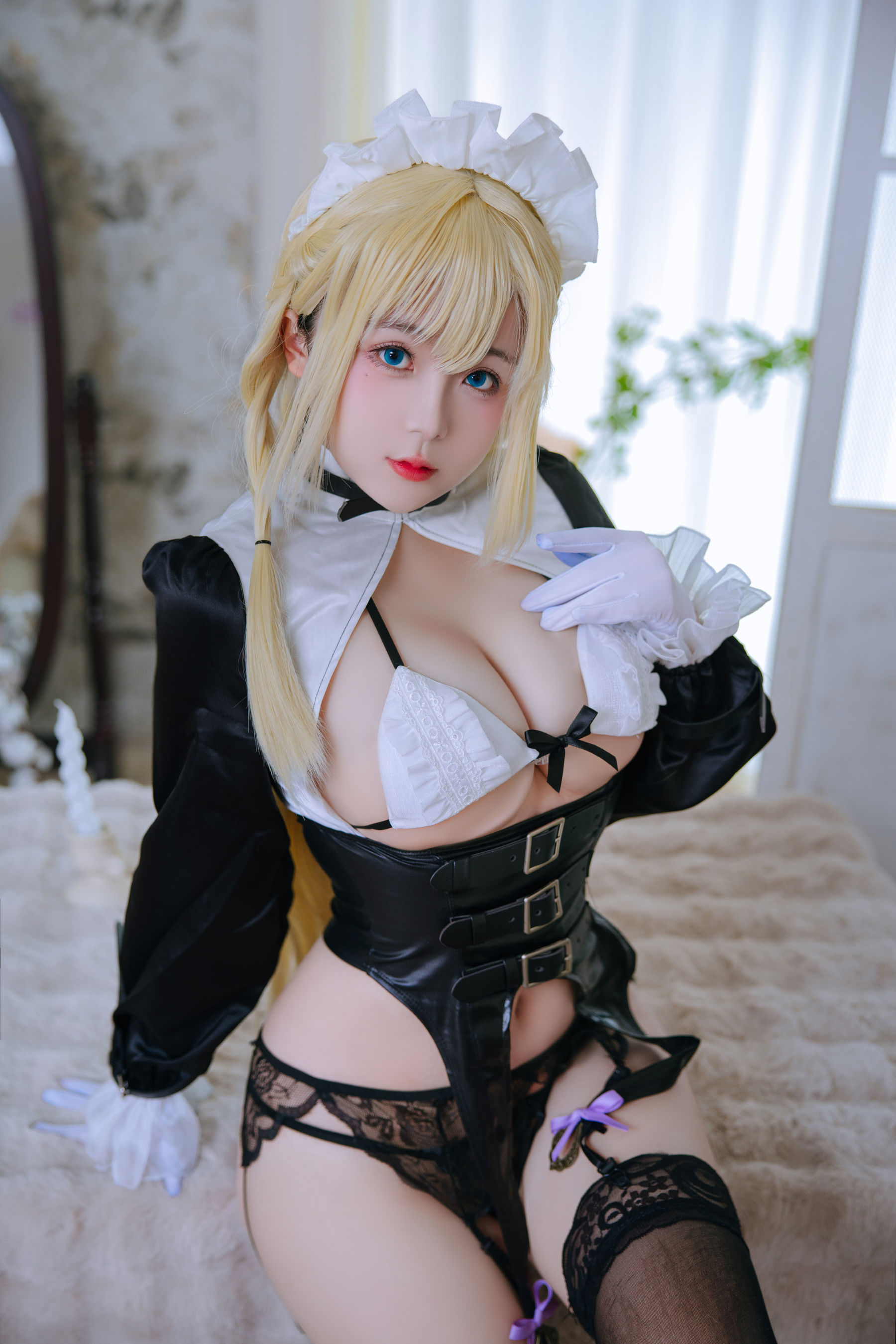 Cosplay 日奈娇 - 拘束女仆  第4张