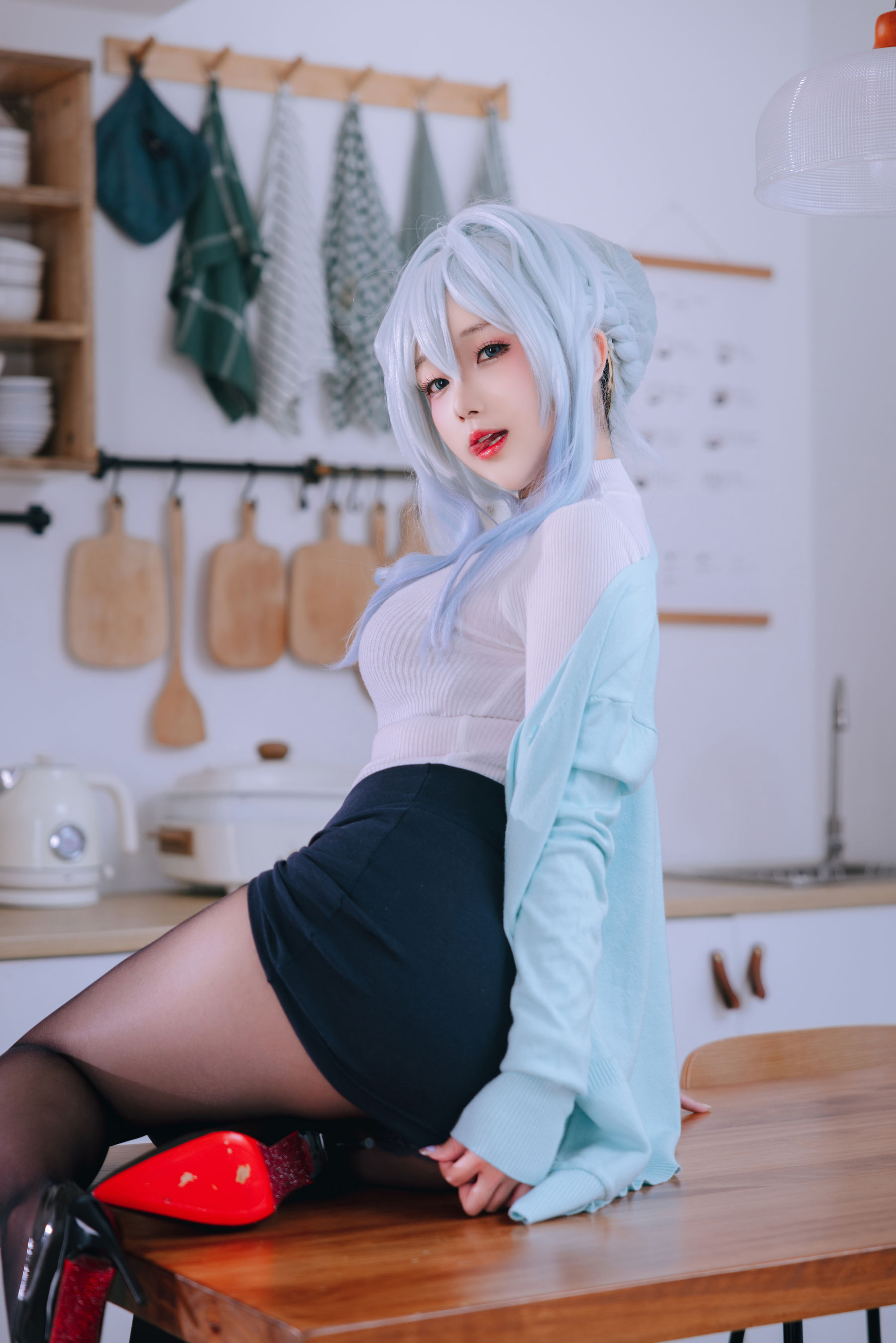 Cosplay 日奈娇 - 未亡人雪女  第5张