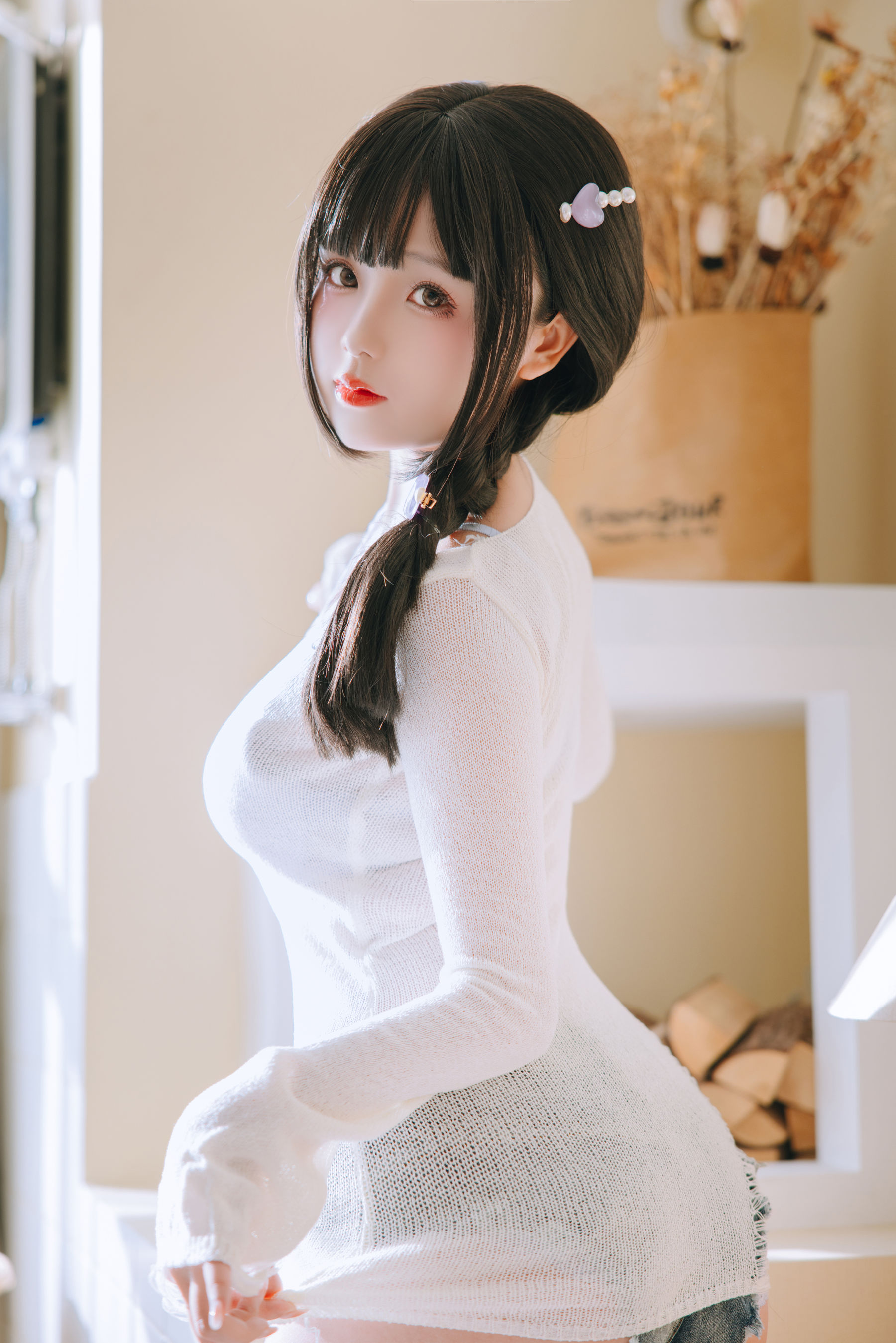 Cosplay 日奈娇 - 牛仔裤人妻  第4张