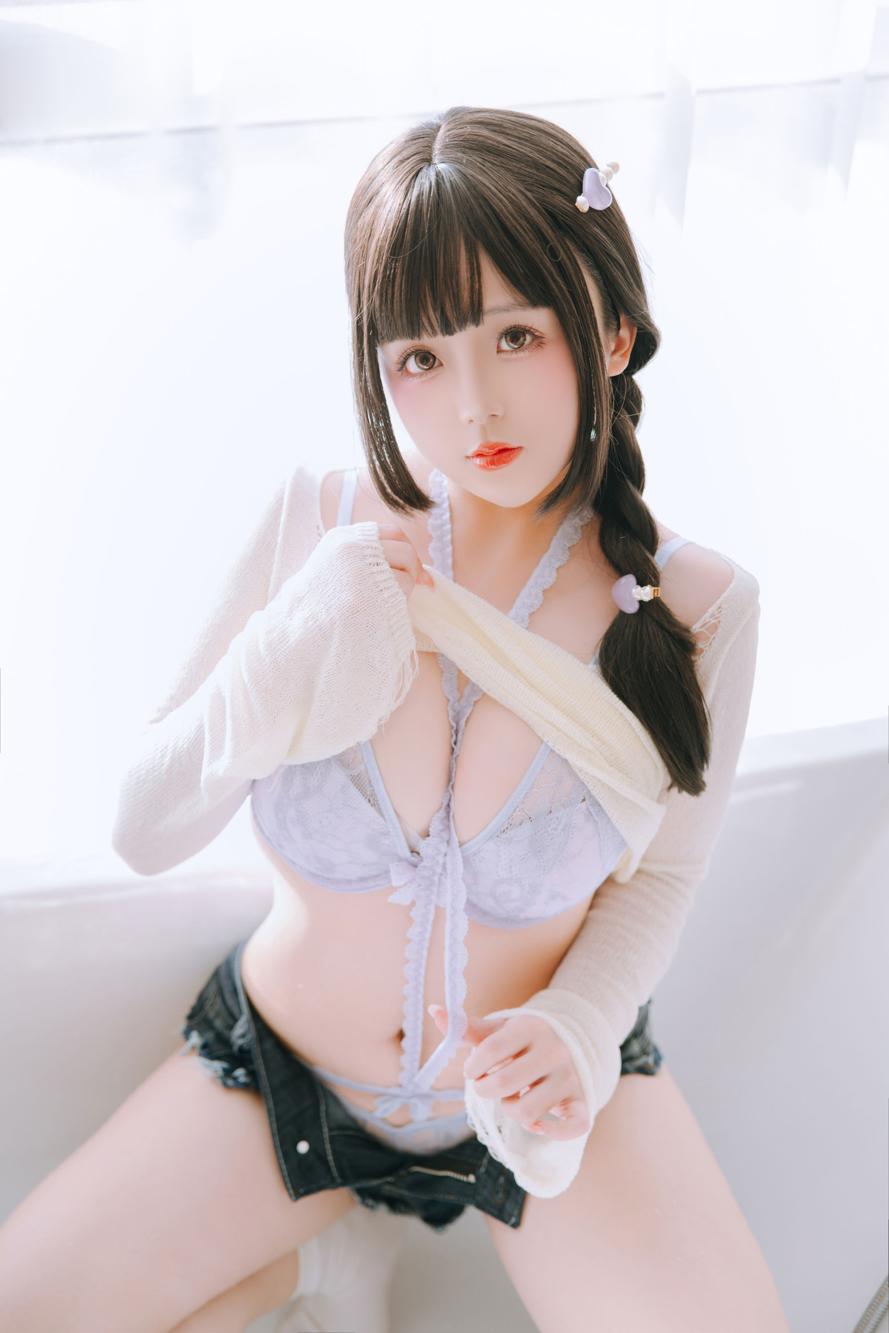 Cosplay 日奈娇 - 牛仔裤人妻  第30张