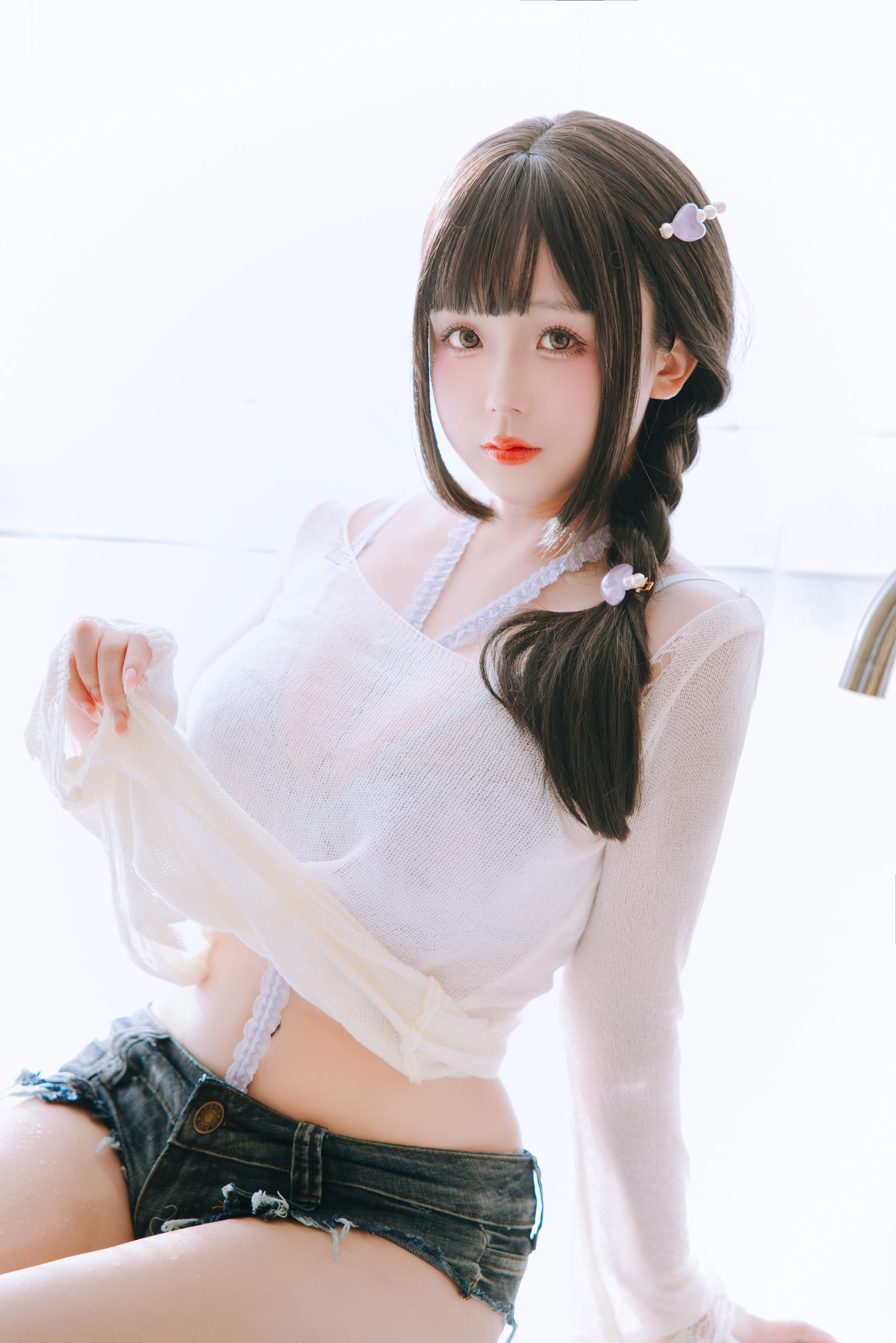 Cosplay 日奈娇 - 牛仔裤人妻  第24张