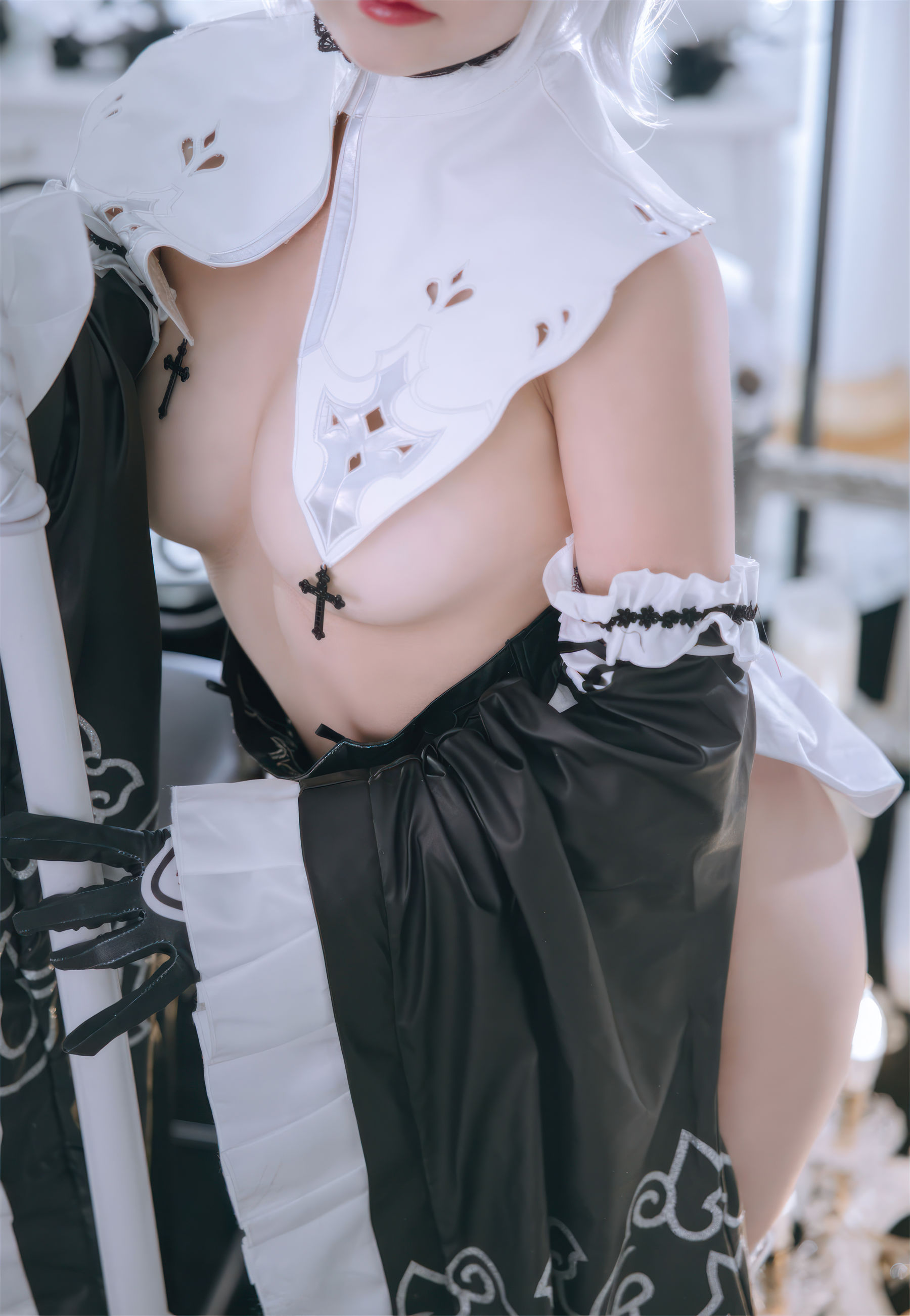 Cosplay 日奈娇 - 2B奶盖女仆  第4张