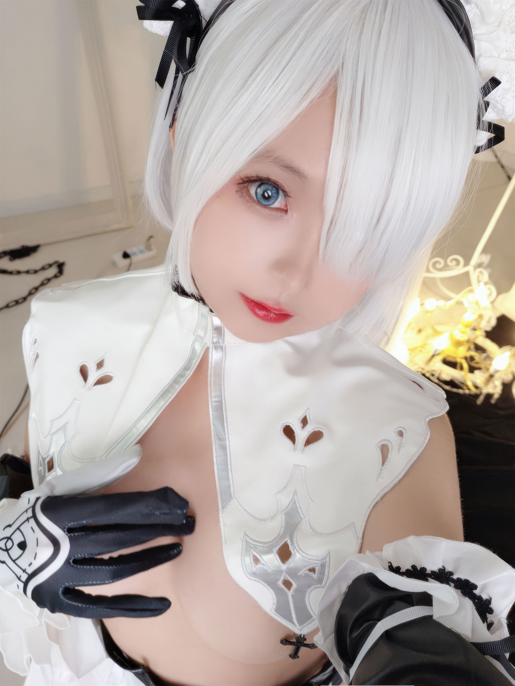 Cosplay 日奈娇 - 2B奶盖女仆  第76张