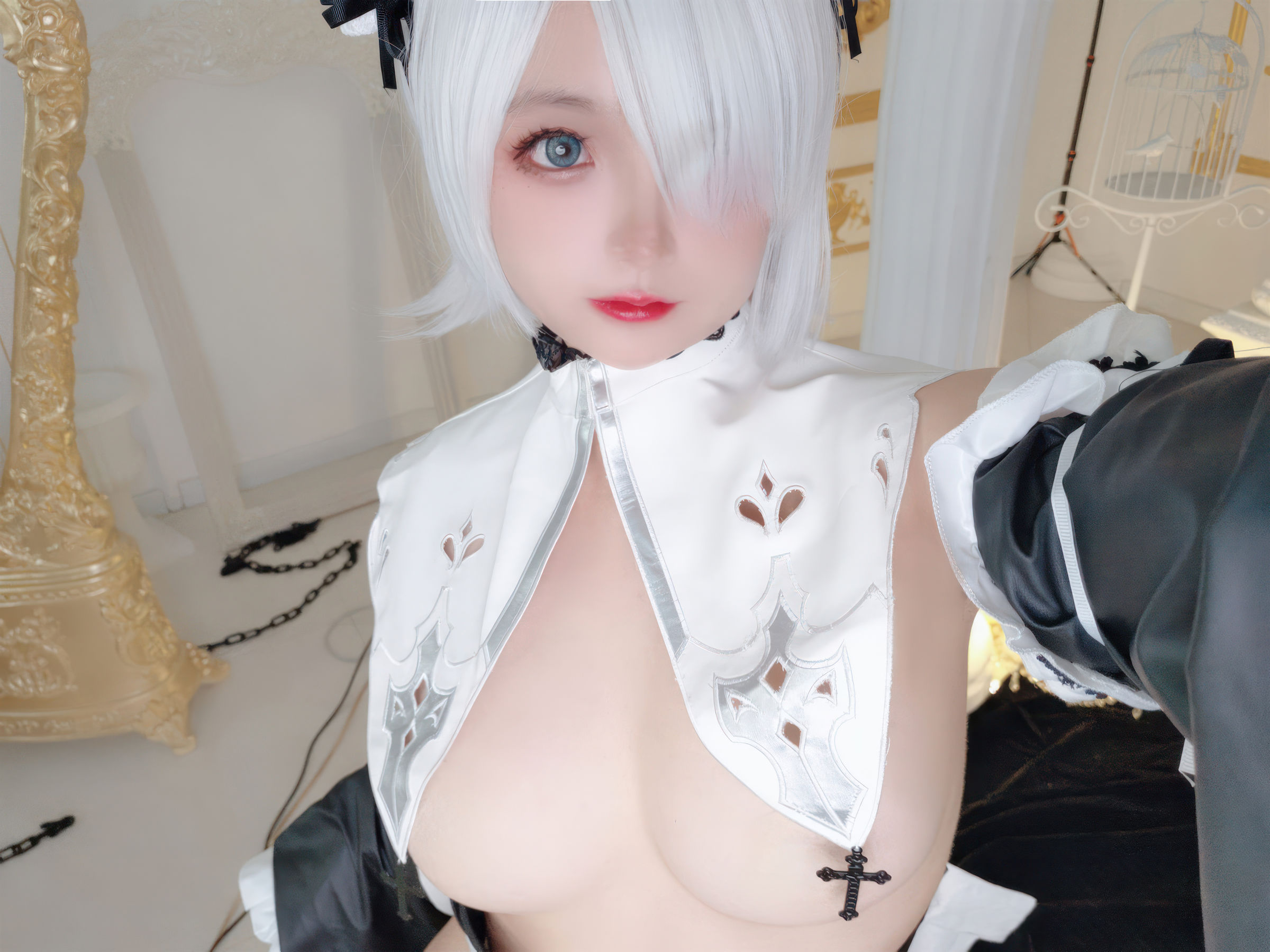 Cosplay 日奈娇 - 2B奶盖女仆  第74张