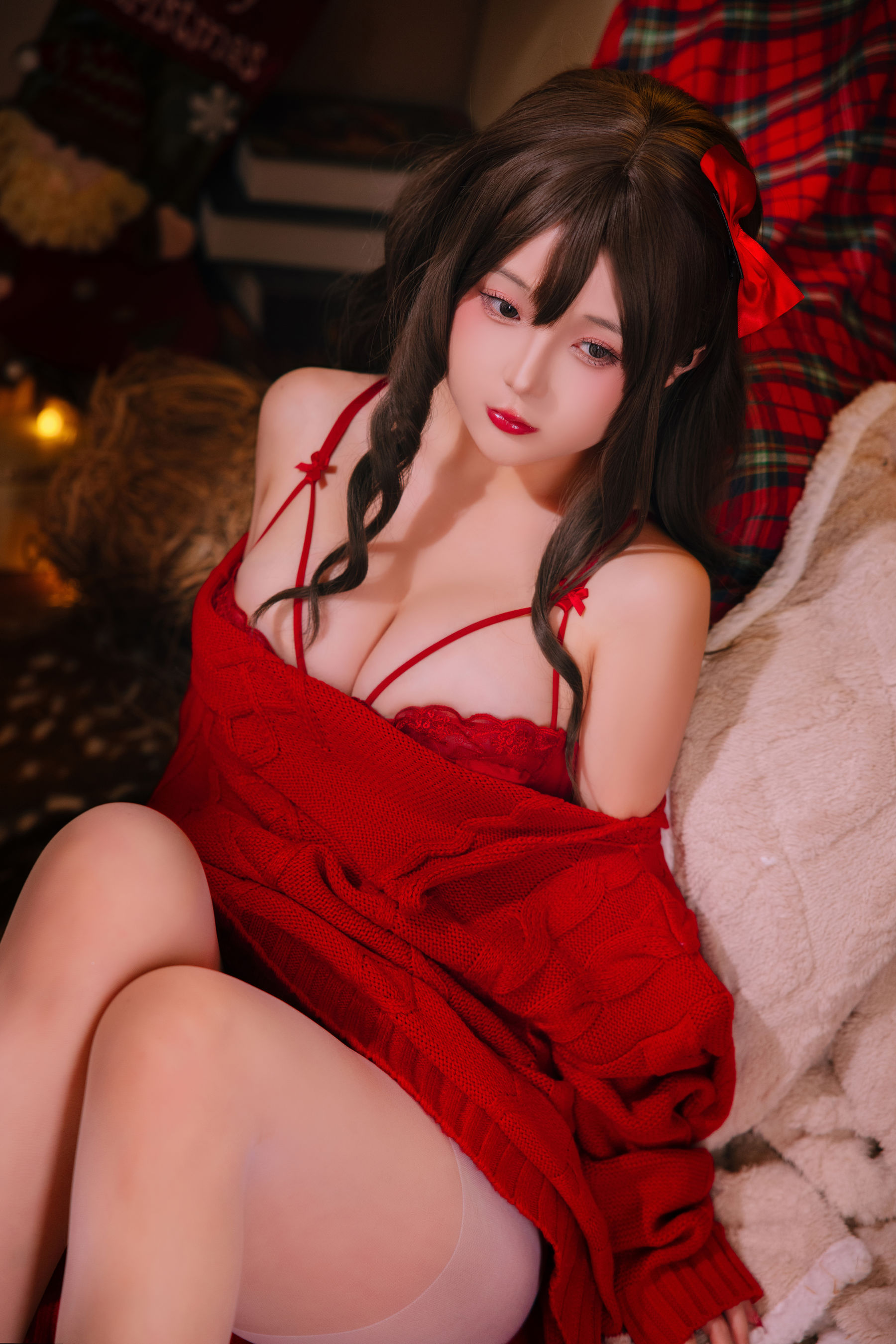 Cosplay 日奈娇 - 圣诞毛衣  第4张
