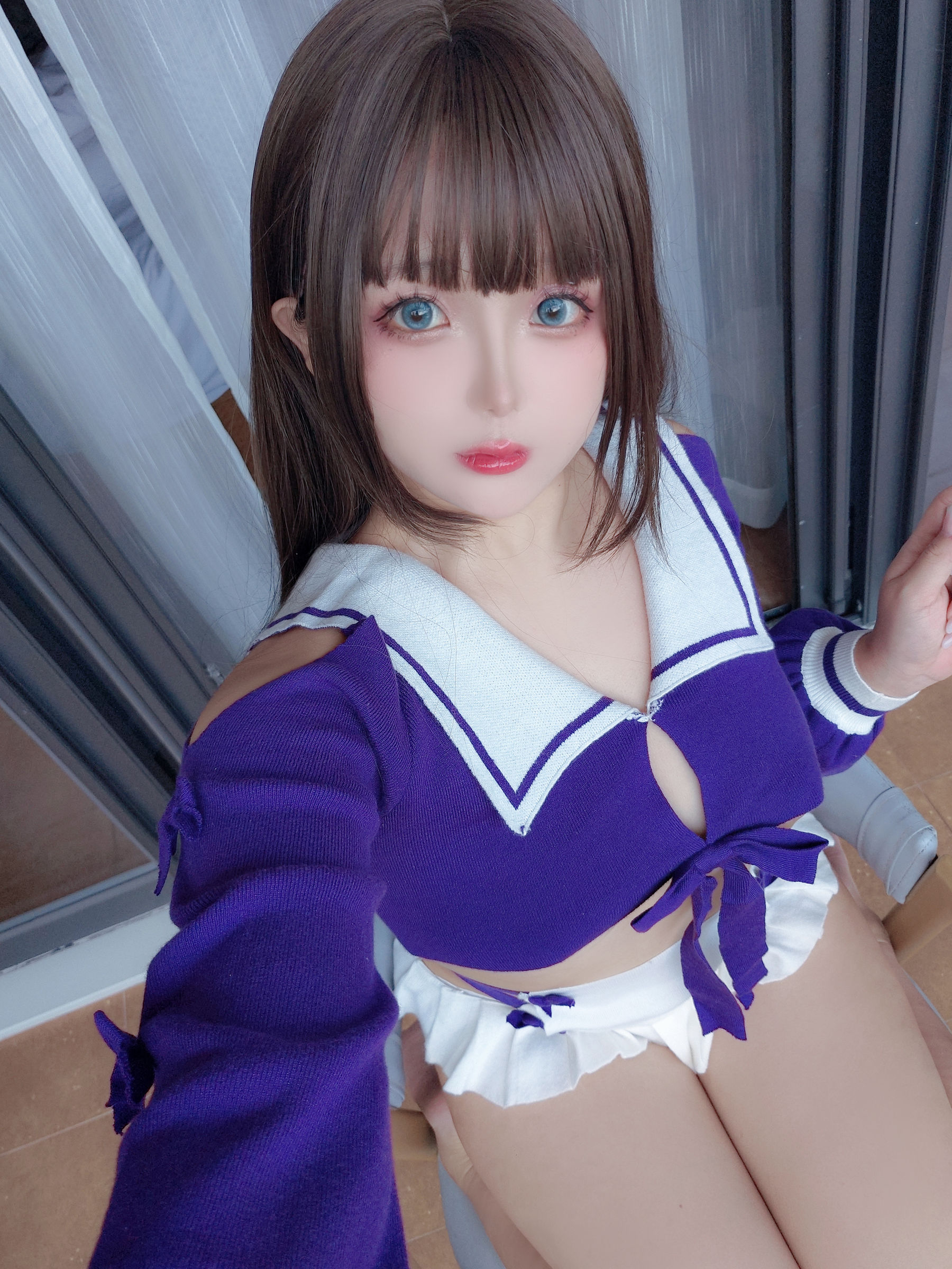 Cosplay 日奈娇 - 学生妹自拍  第4张