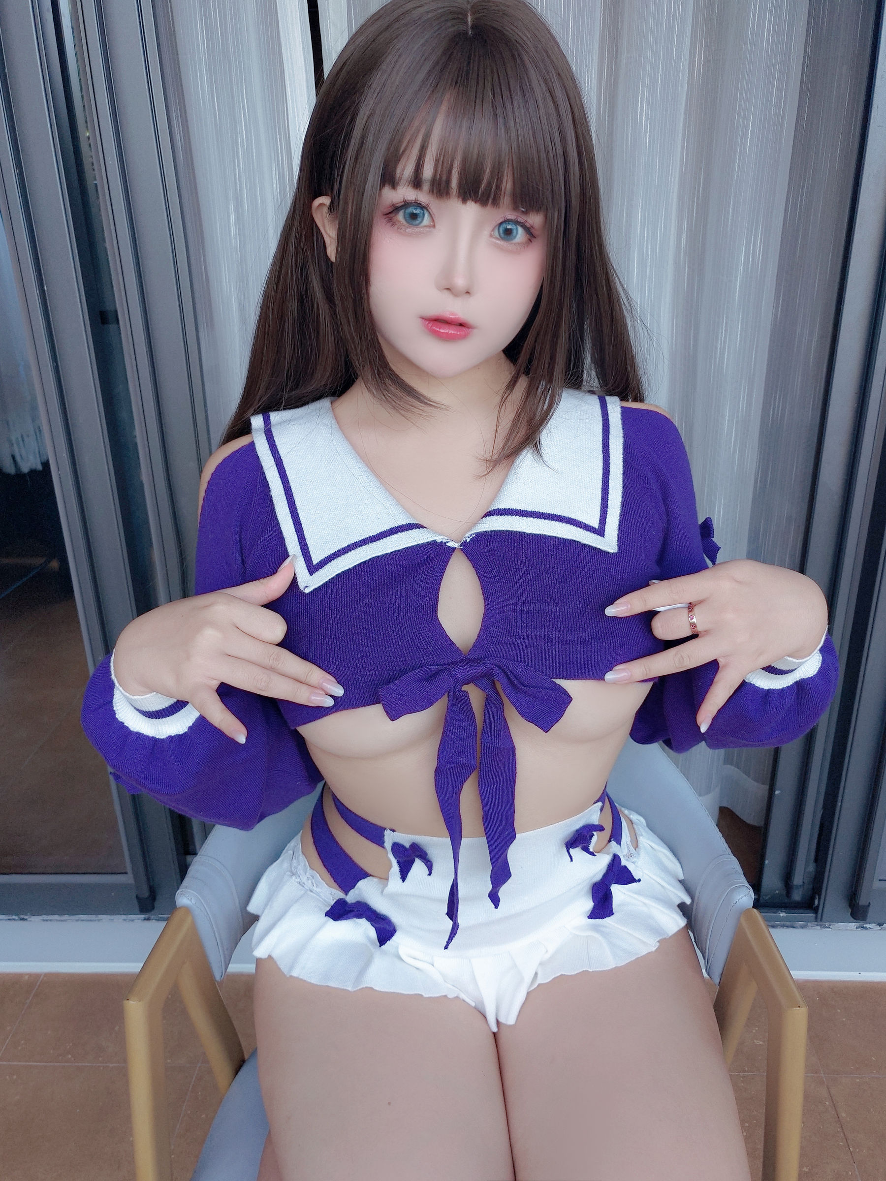Cosplay 日奈娇 - 学生妹自拍  第4张