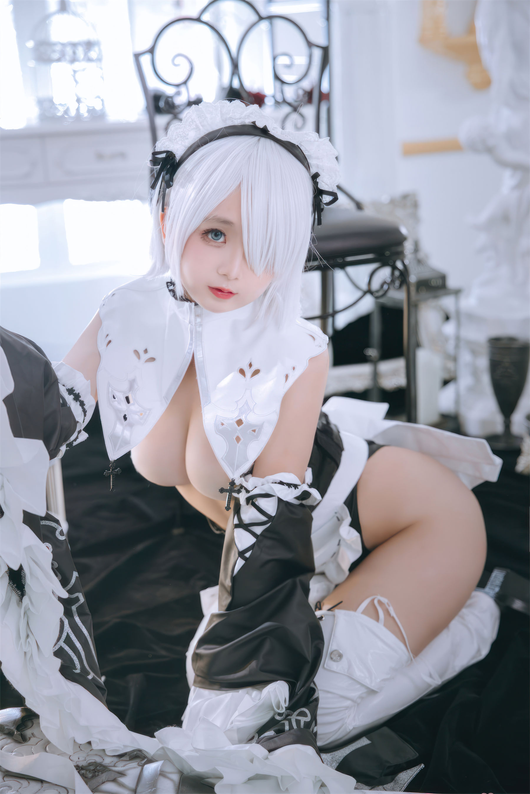 Cosplay 日奈娇 - 2B奶盖女仆  第43张