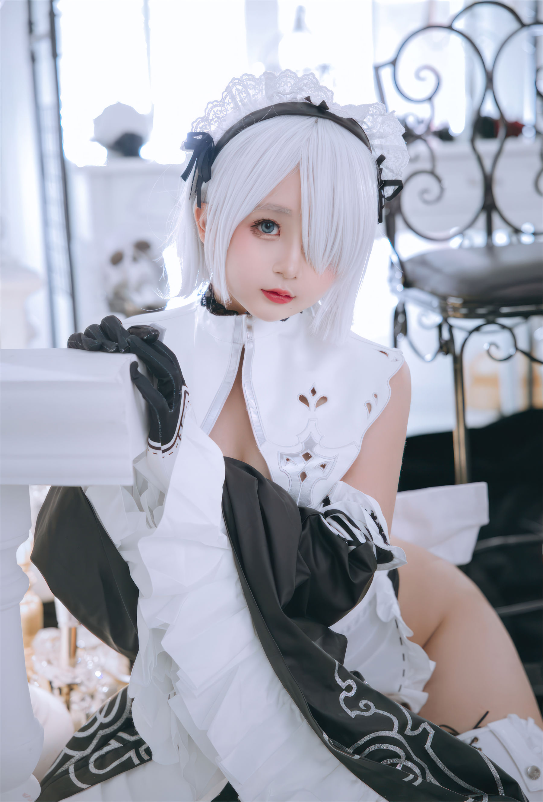 Cosplay 日奈娇 - 2B奶盖女仆  第44张