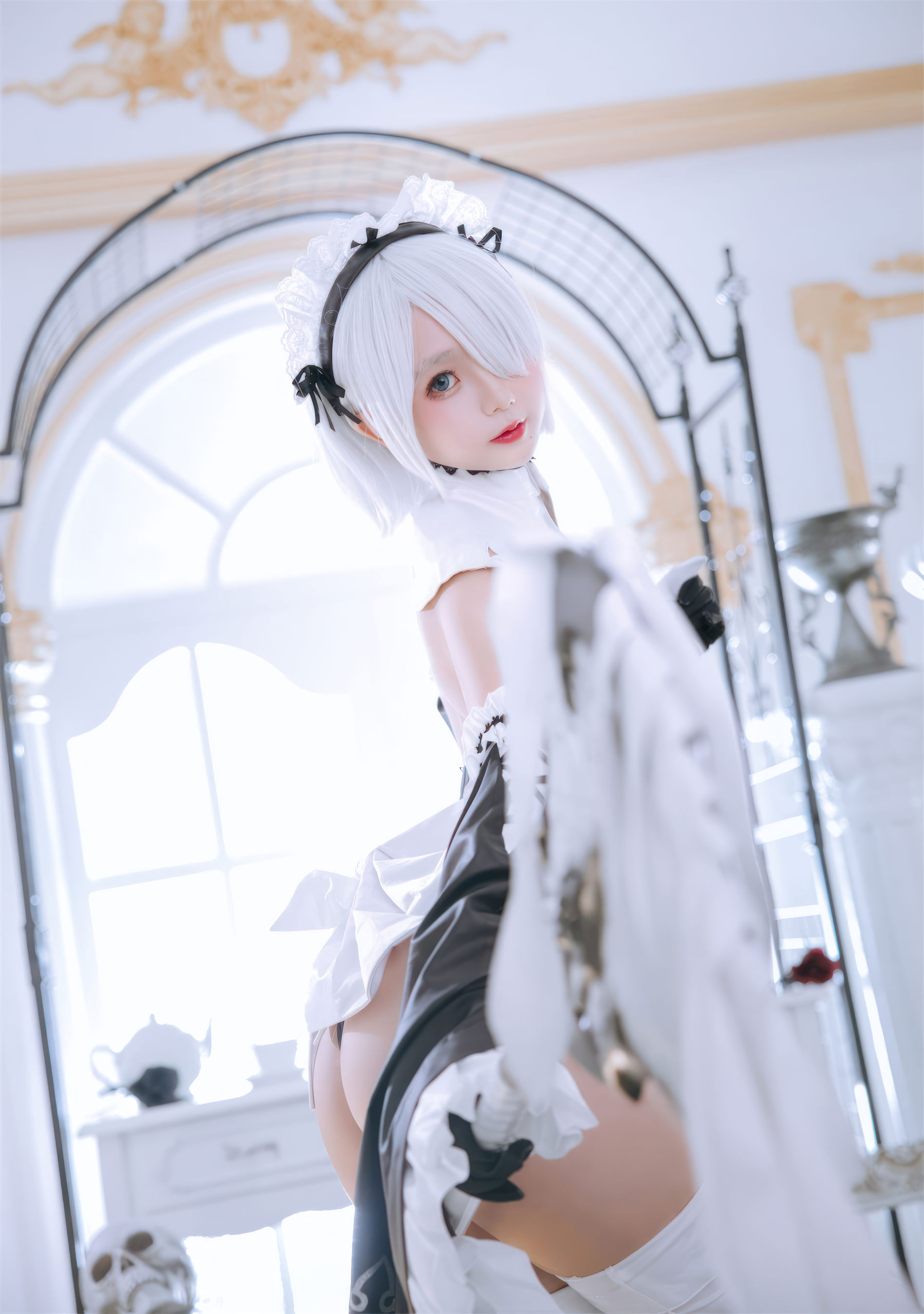 Cosplay 日奈娇 - 2B奶盖女仆  第7张