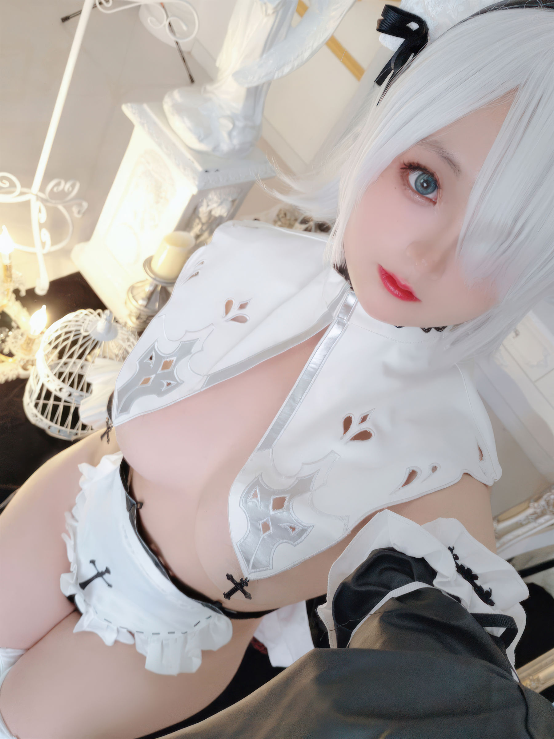 Cosplay 日奈娇 - 2B奶盖女仆  第17张